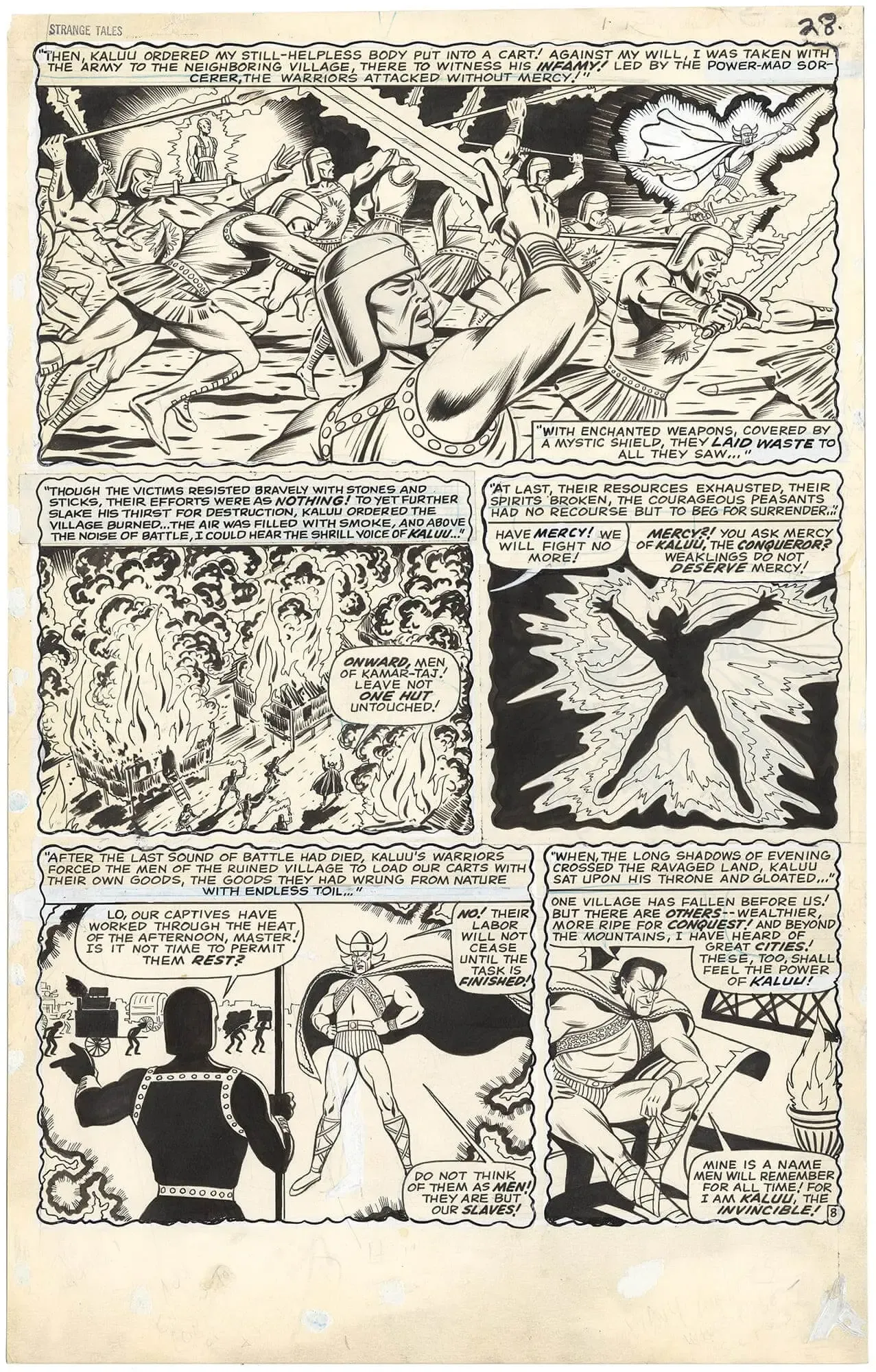 Strange Tales #148 p8 (Large Art)(Ancient One Origin)