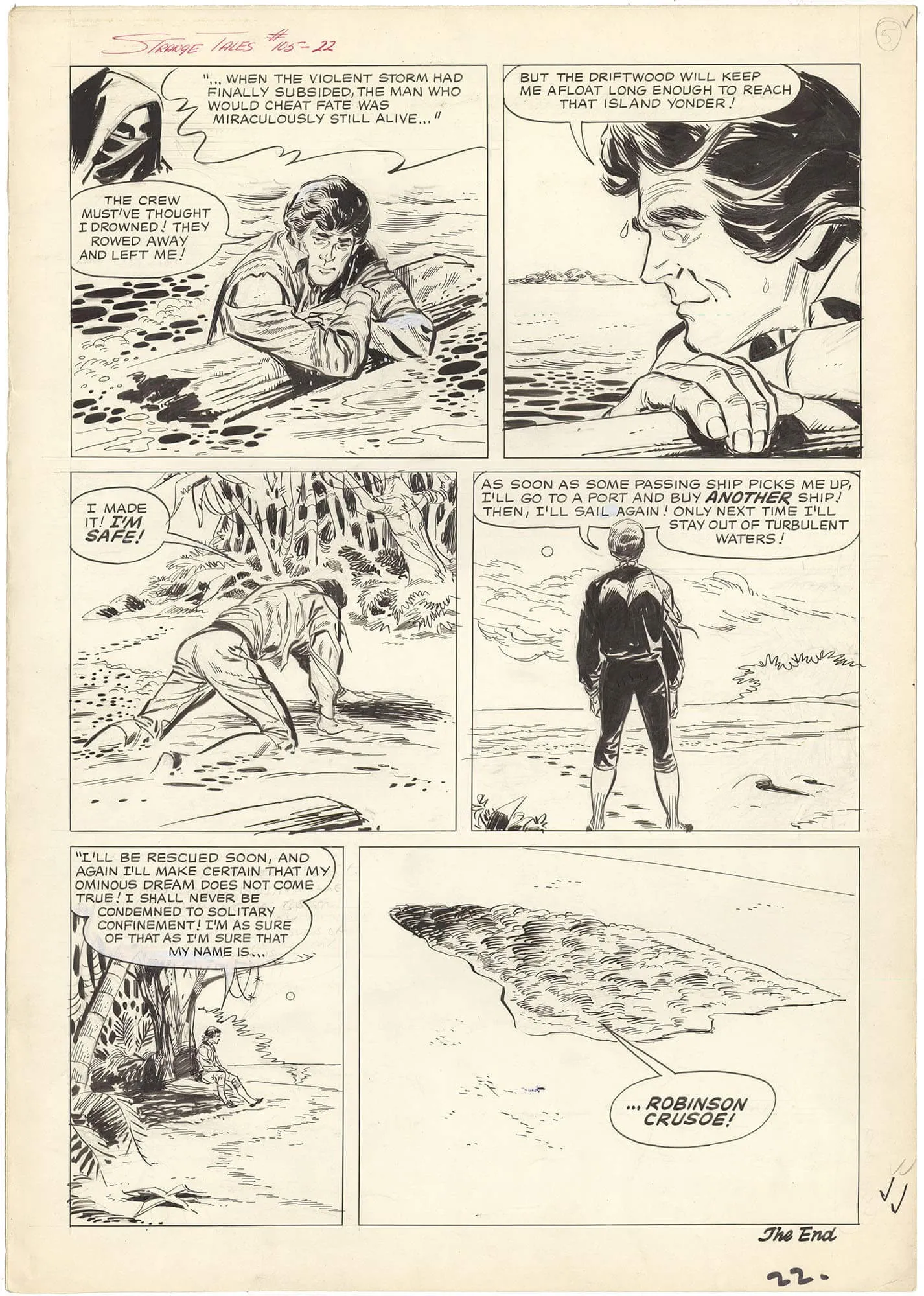 Strange Tales #105 P22 (Large Art) Comic Art