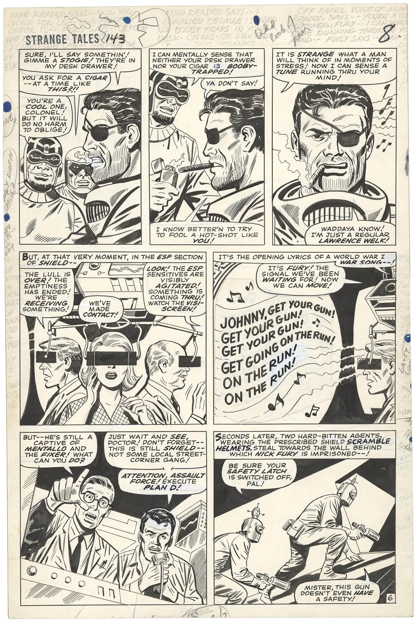 Strange Tales #143 P6 (Large Art) Comic Art