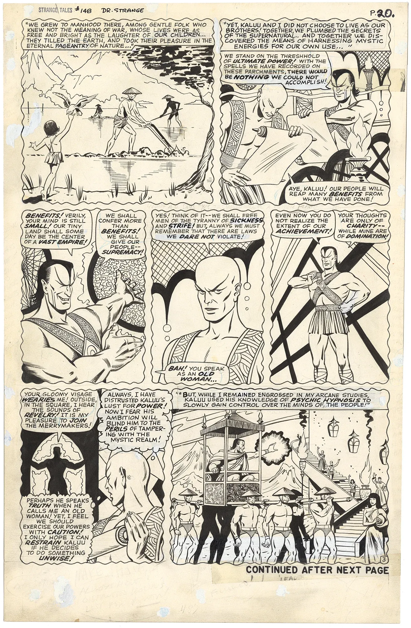 Strange Tales #148 p3 (Origin Ancient One)