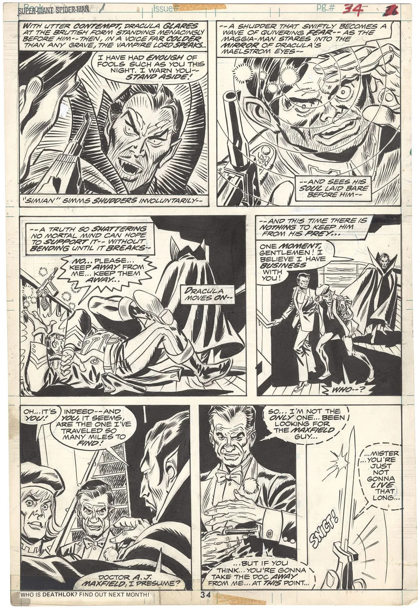 Super-Giant Spider-Man #1 p34 (Dracula)