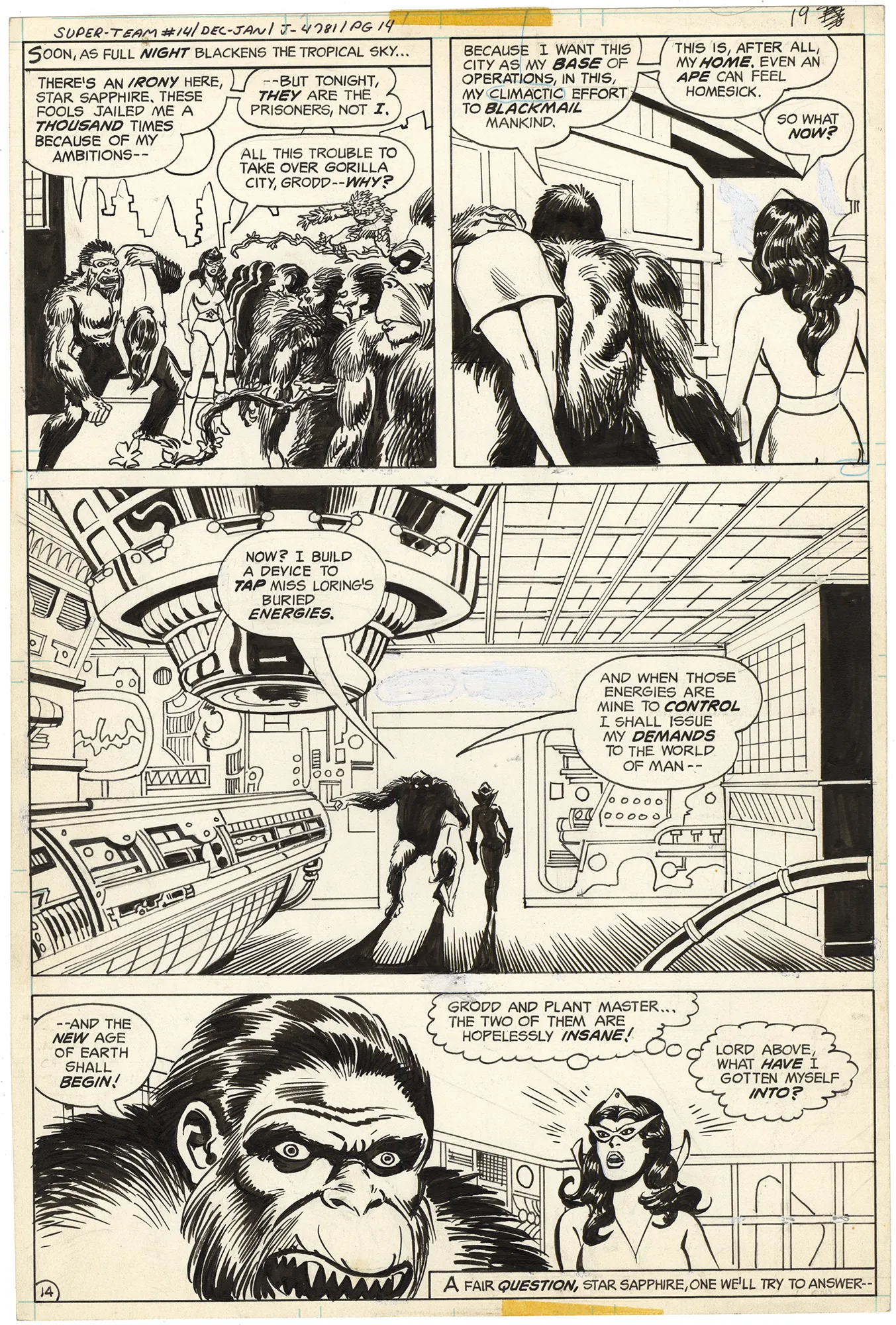 Super Team Family #14 P14 Comic Art