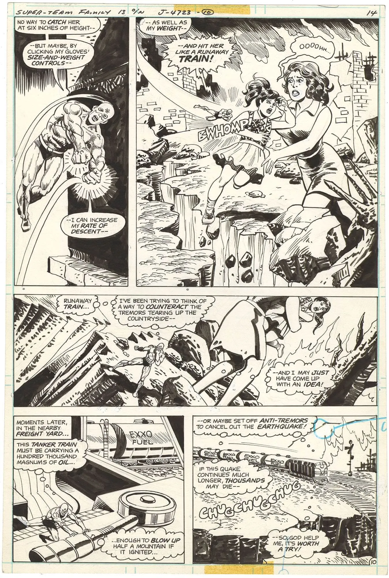 Super-Team Family #13 P10 Comic Art