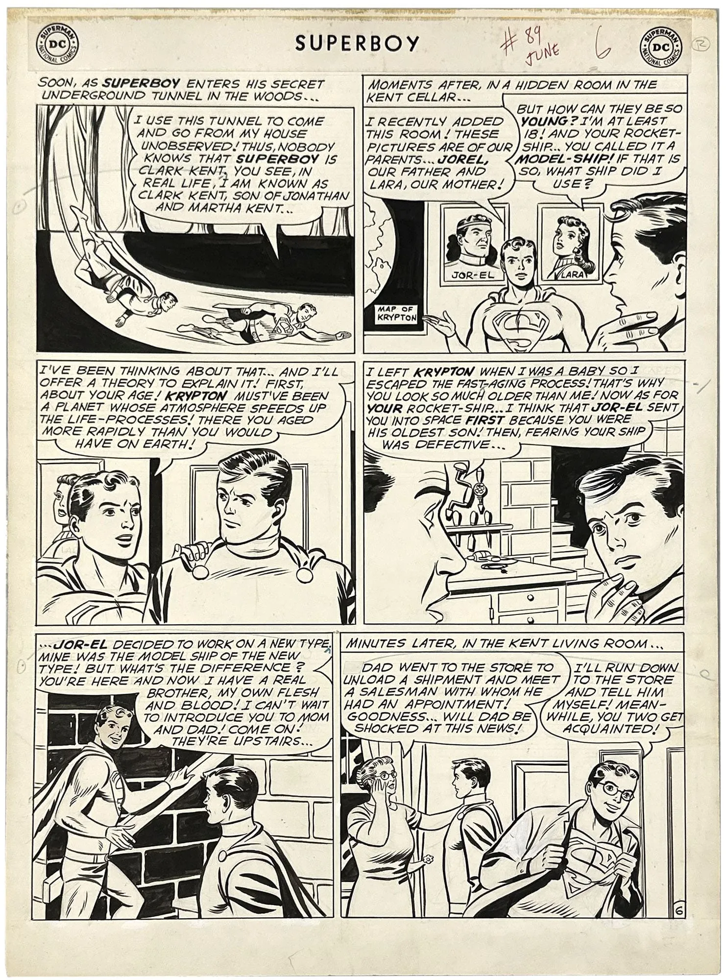 Superboy #89 p6 (1st Mon-El)