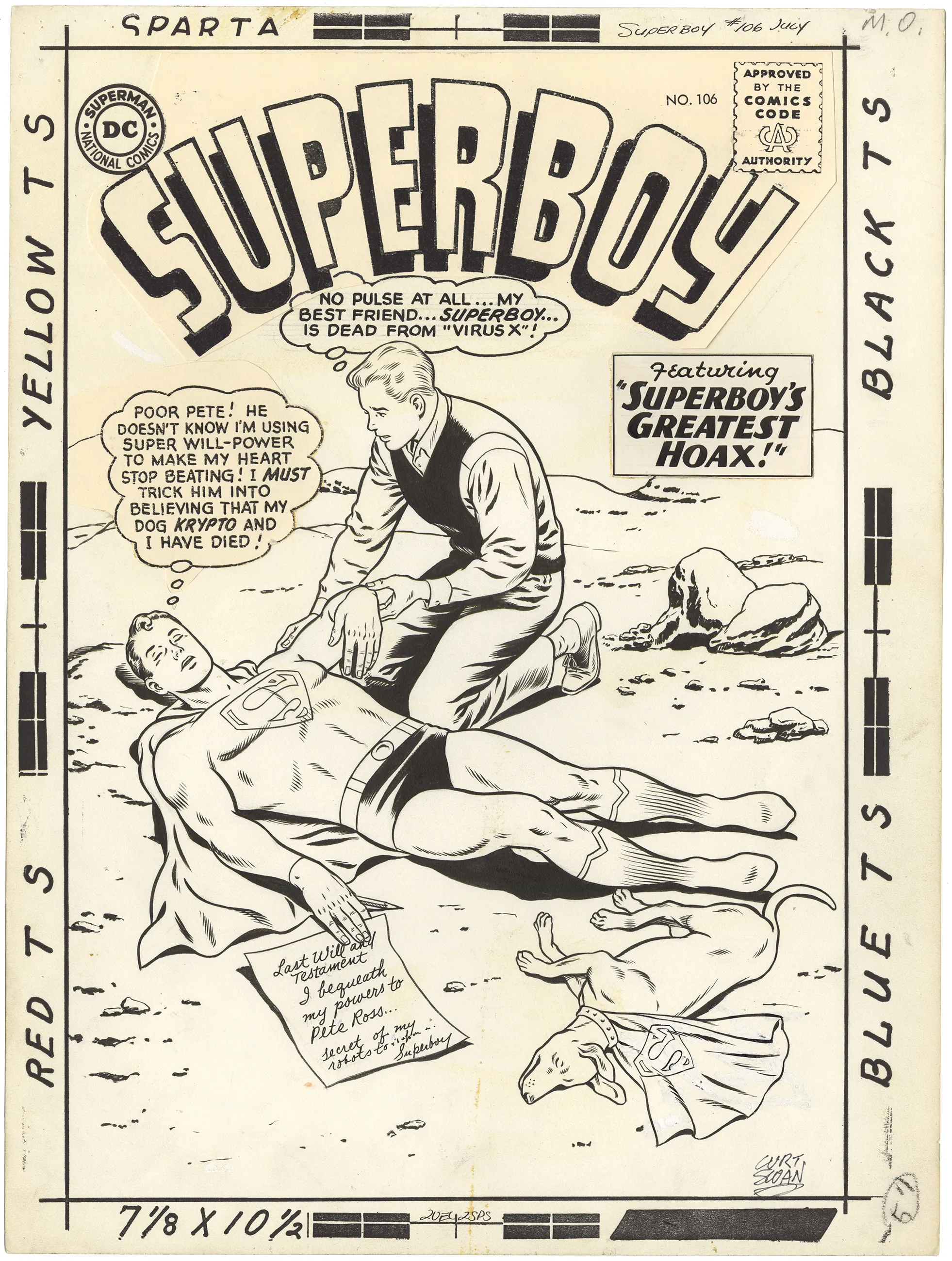 Superboy #106 Cover Comic Art