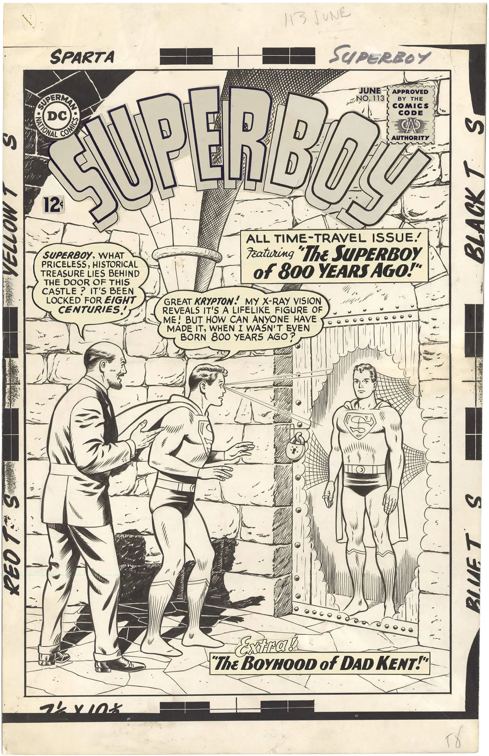 Superboy #113 Cover (Large Art) Comic Art