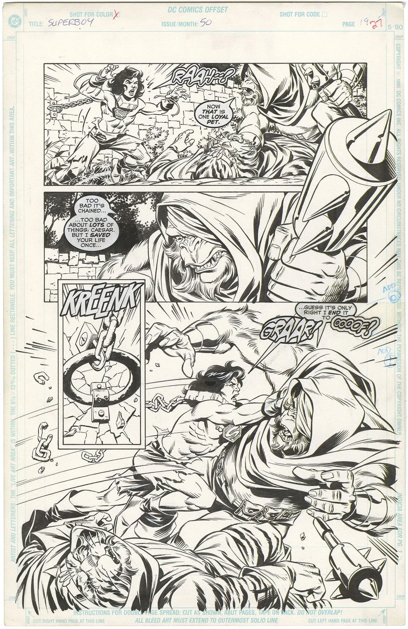 Superboy #50 p19 (½ Splash)