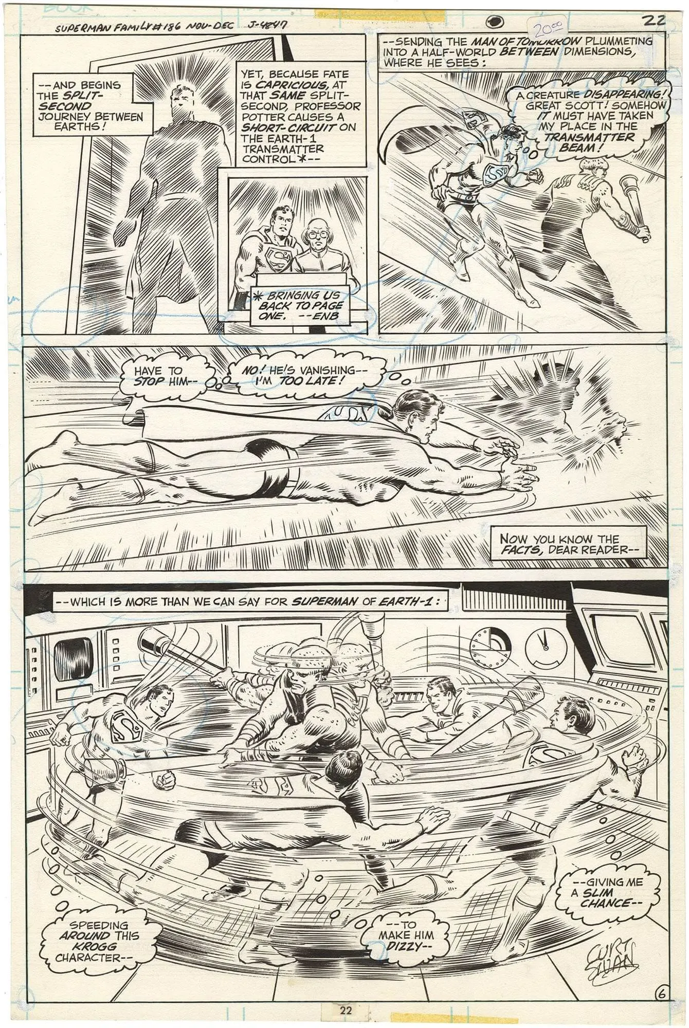 Superman Family #186 p6 (Signed)