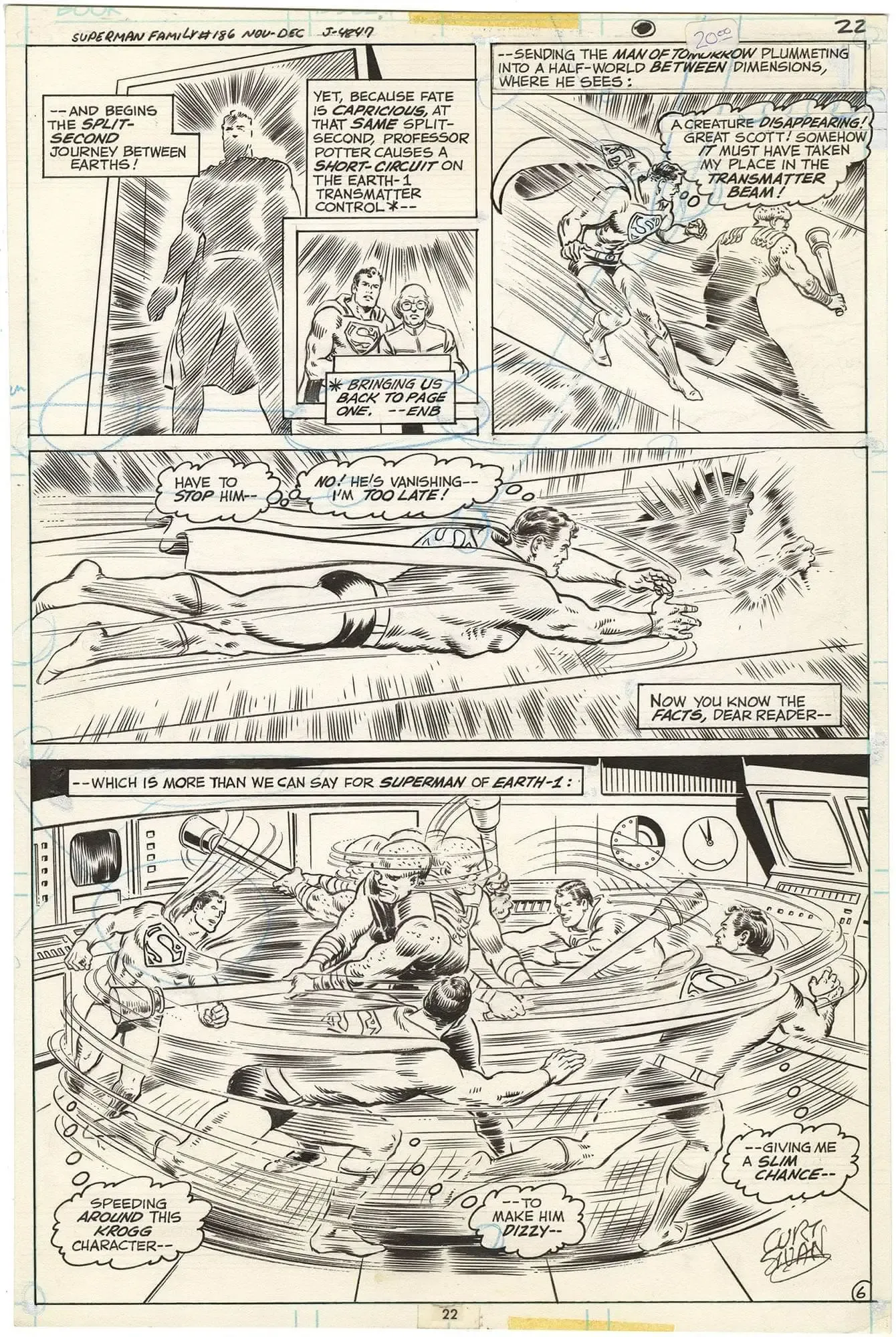 Superman Family #186 p6 (Signed)