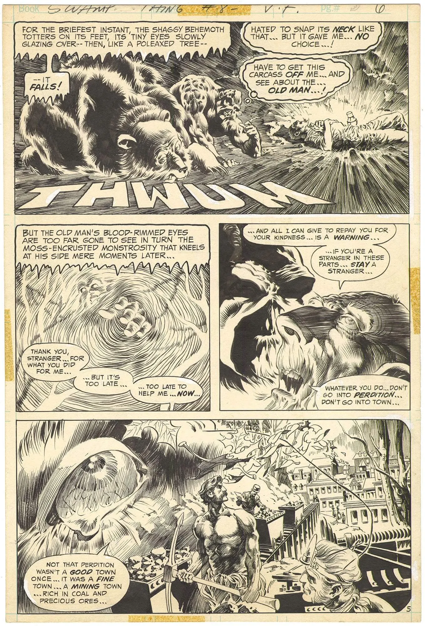 Swamp Thing #8 P5 Comic Art