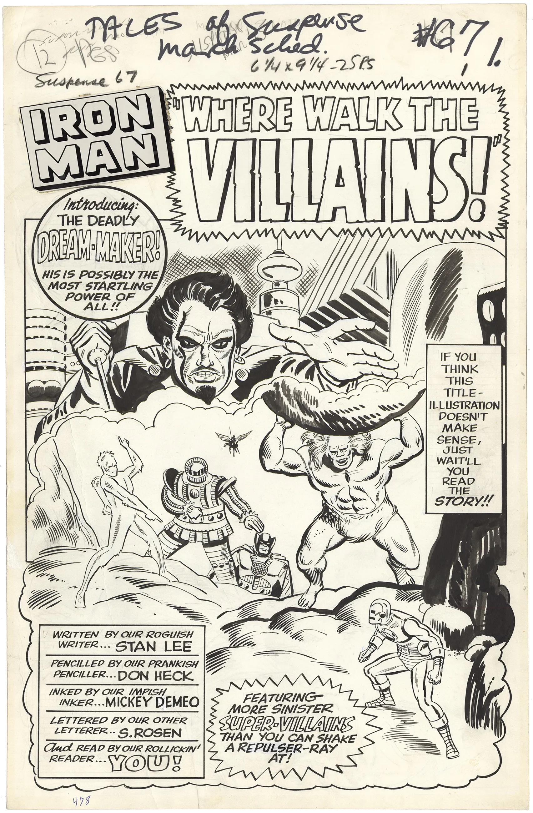 Tales Of Suspense #67 P1 Comic Art