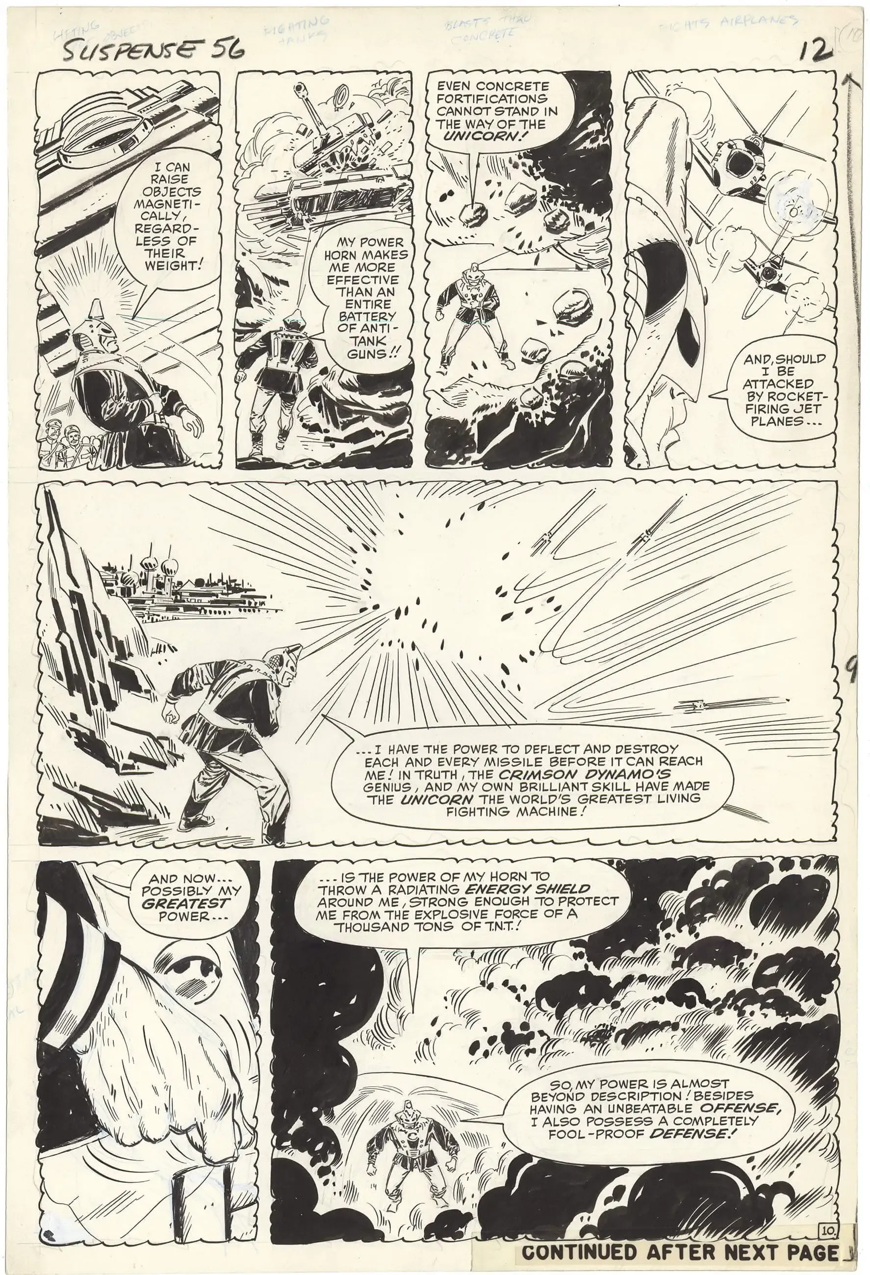 Tales of Suspense #56 p10 (Intro-Origin Unicorn)