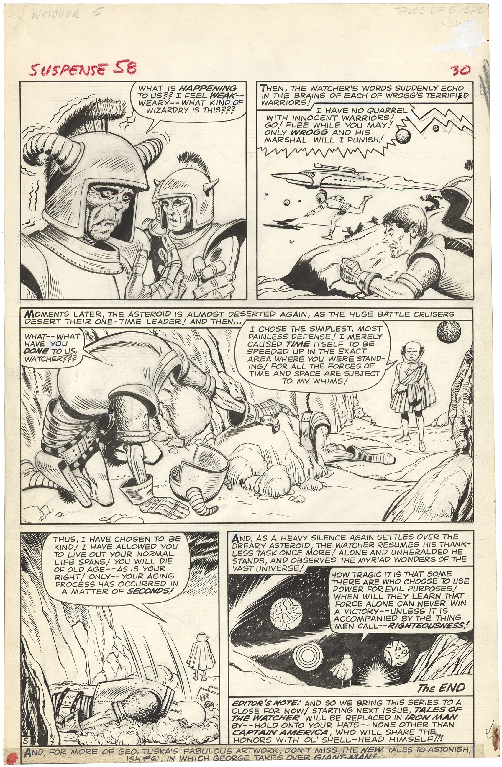 Tales Of Suspense #58 P5 (Large Art) Comic Art