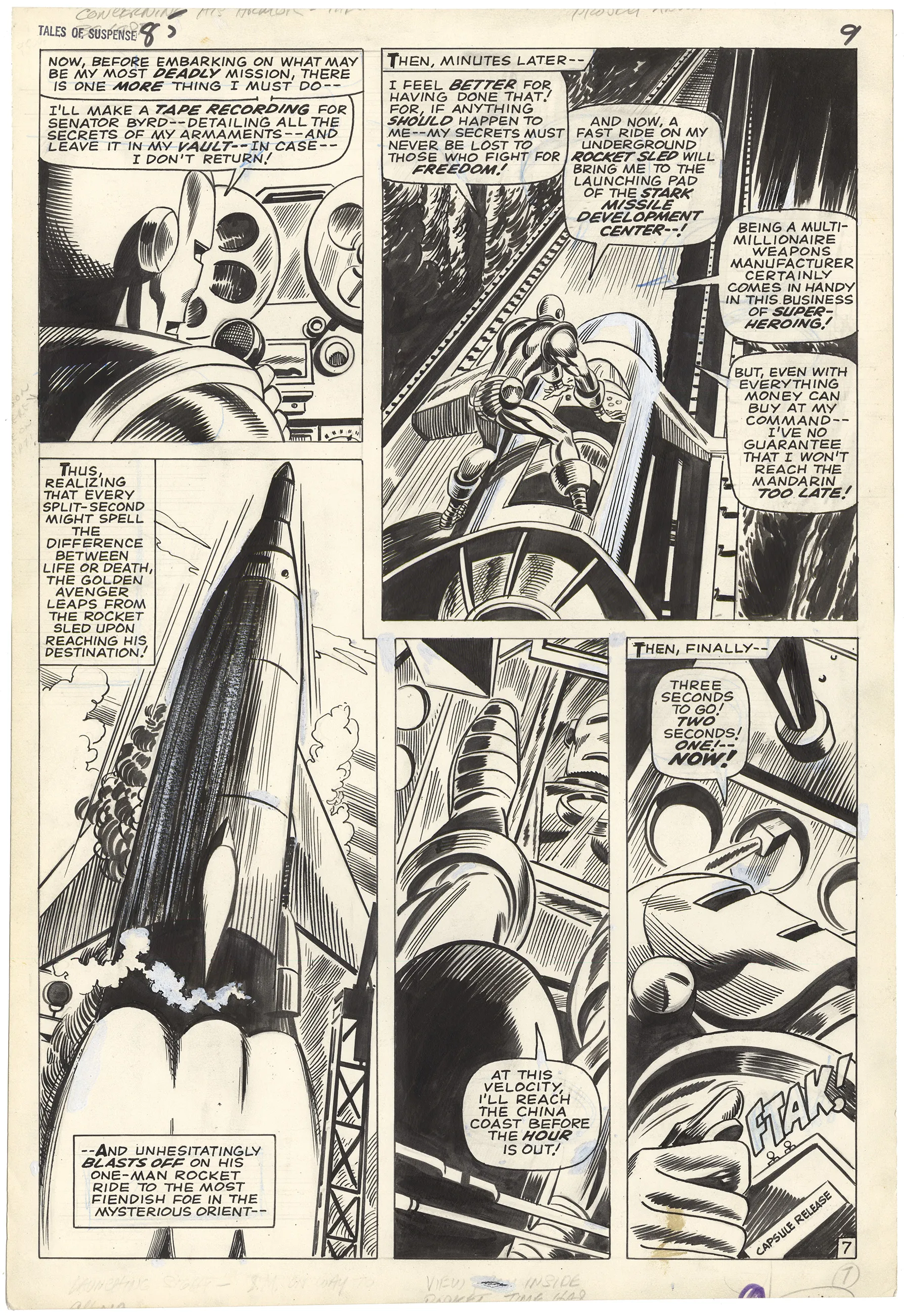 Tales To Suspense #85 P7 Comic Art