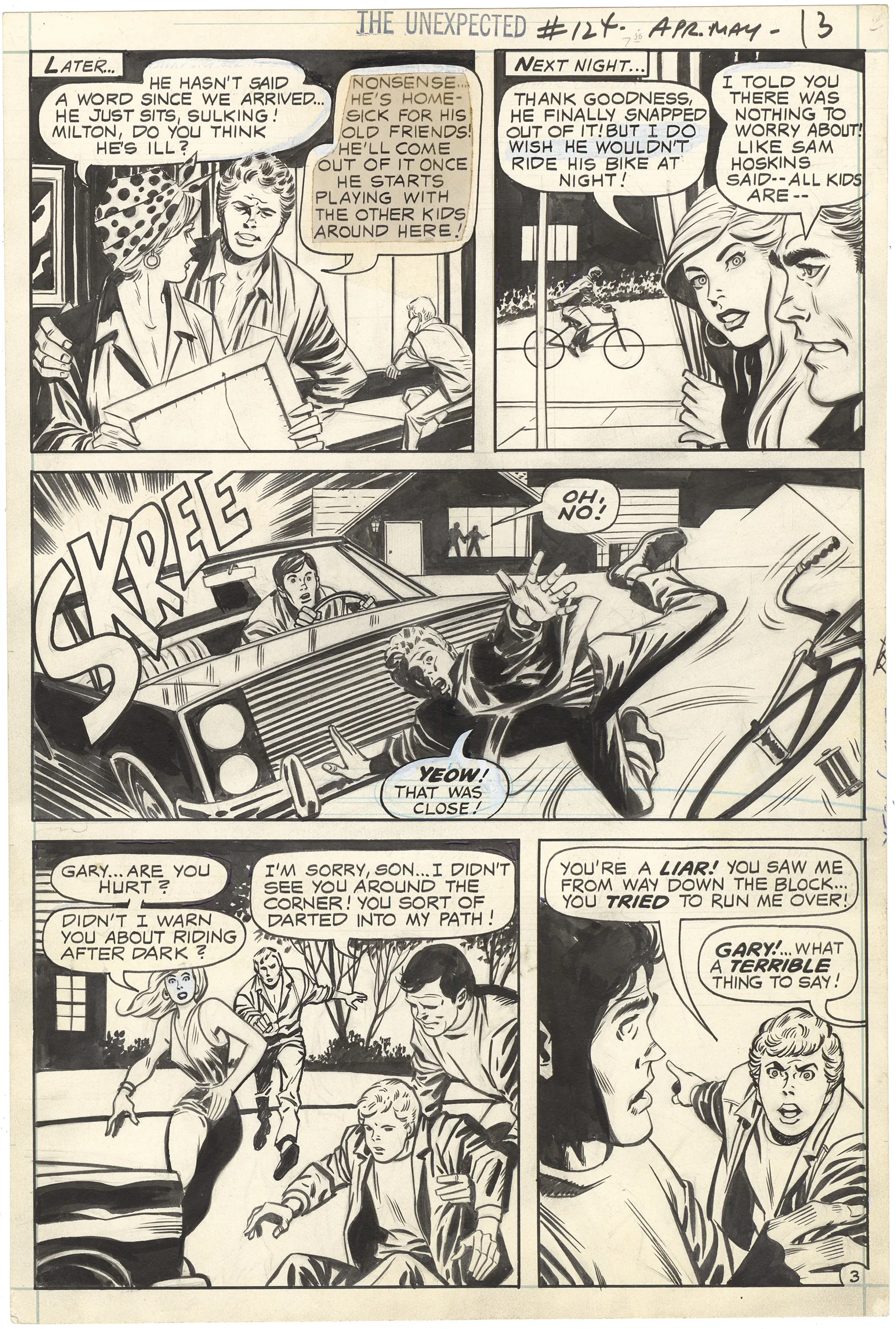 Unexpected #124 P3 Comic Art