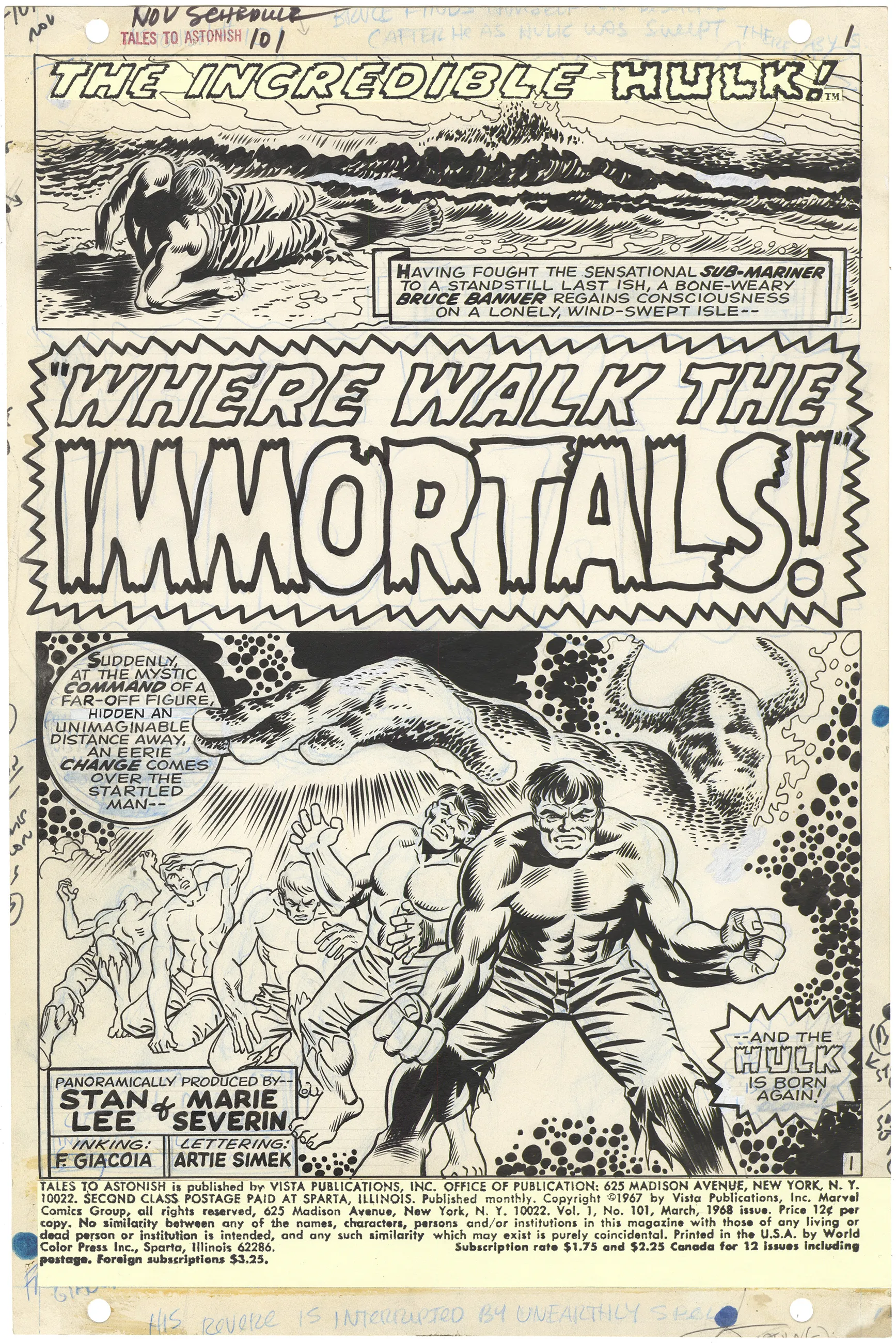 Tales of Astonish #101 p1