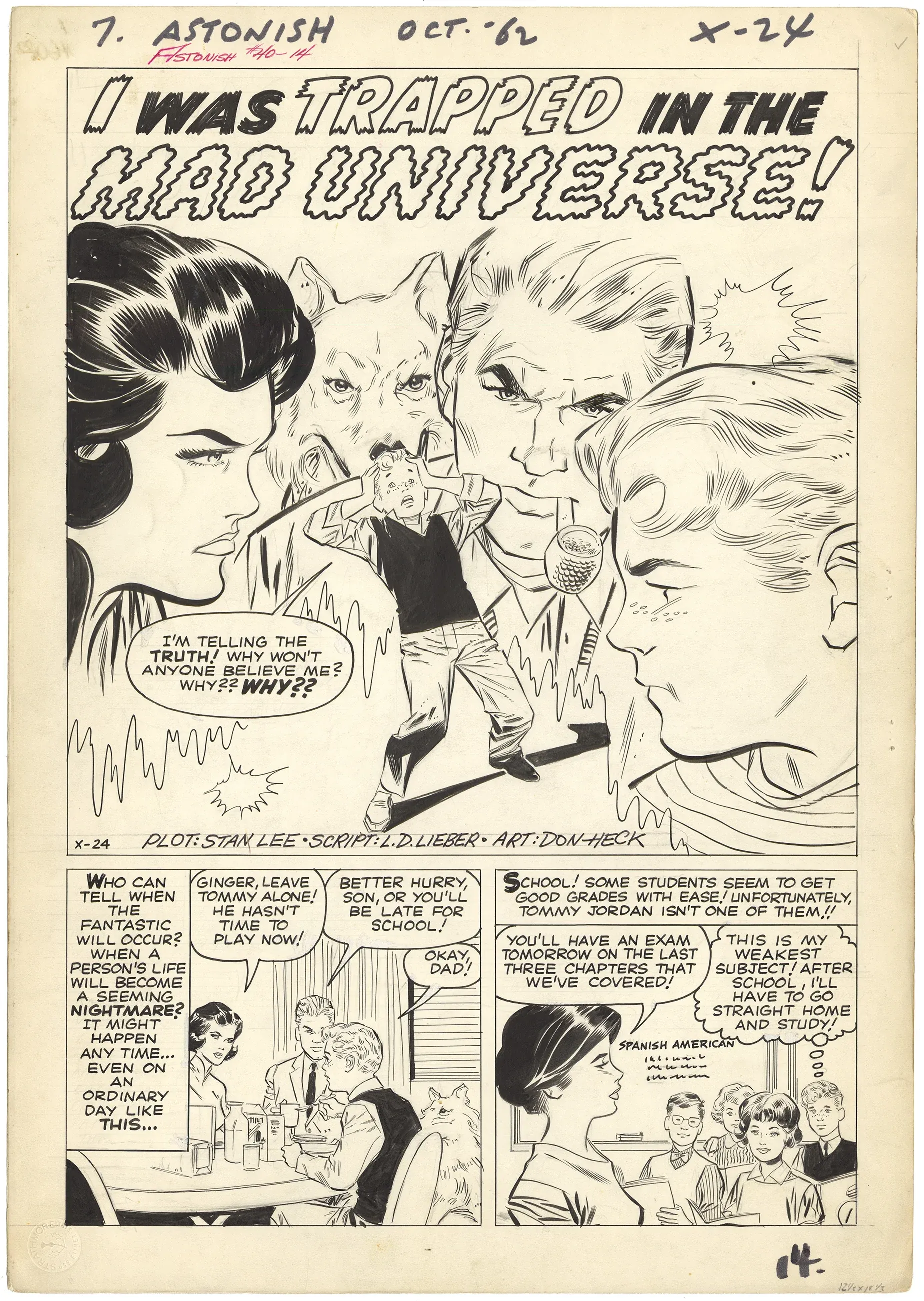 Tales to Astonish #40 p1 (Large Art Splash)