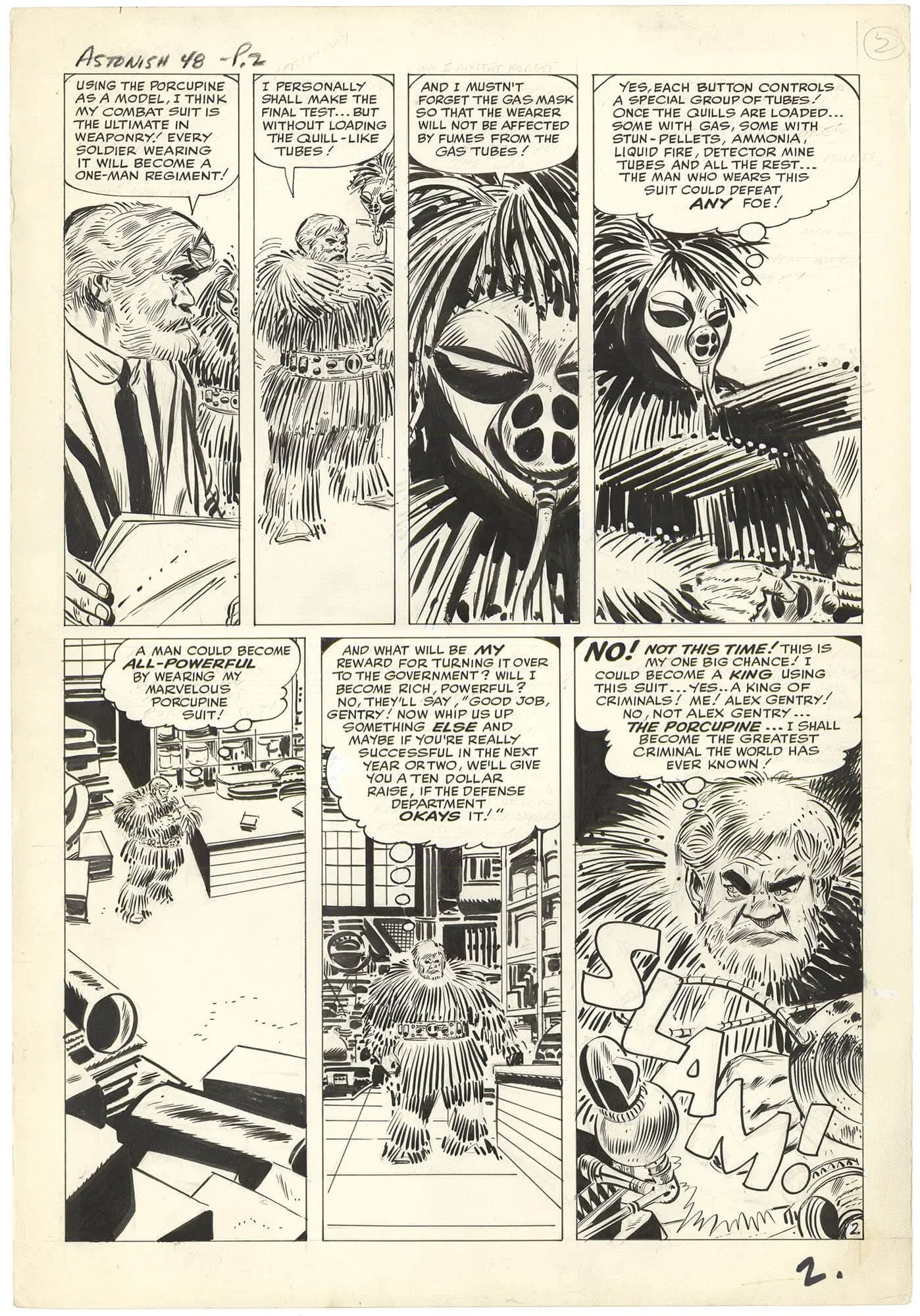 Tales to Astonish #48 p2 (Birth Page-Porcupine)