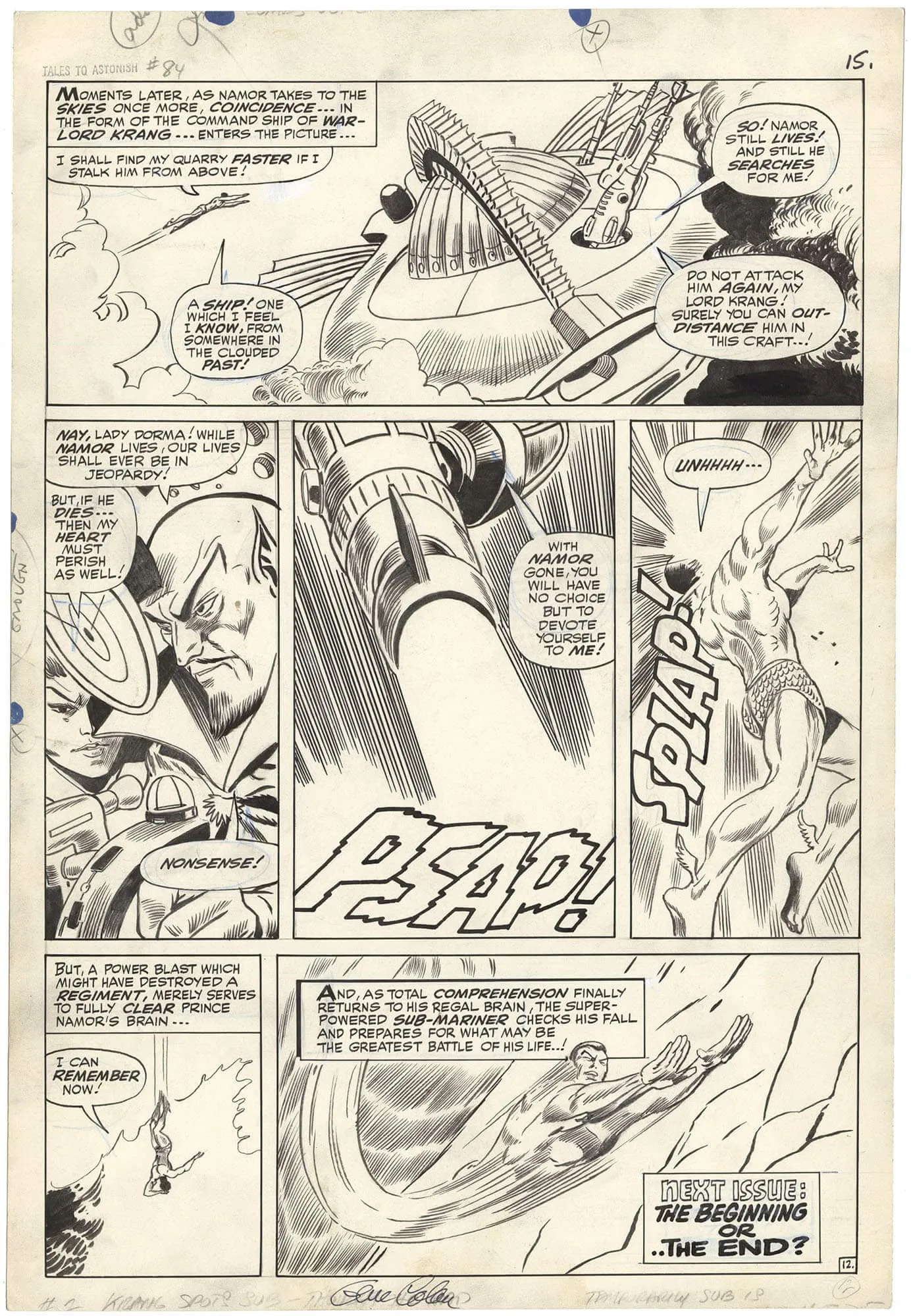 Tales To Astonish #84 P12 (Large Art - Signed) Comic Art