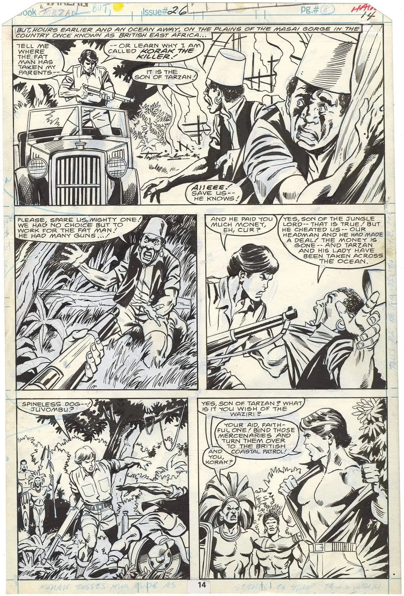Tarzan #26 P14 Comic Art