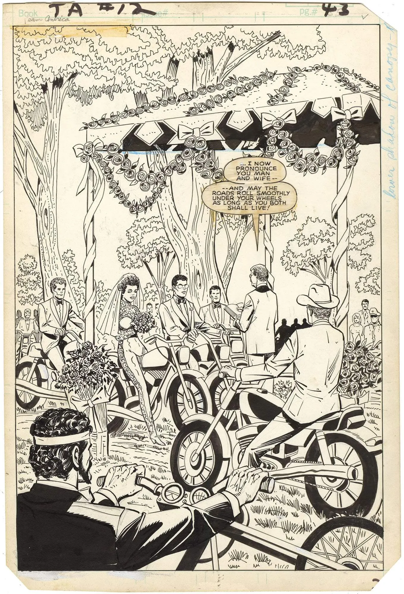 Team America #12 P43 (Splash) (Conclusion Of Series) Comic Art