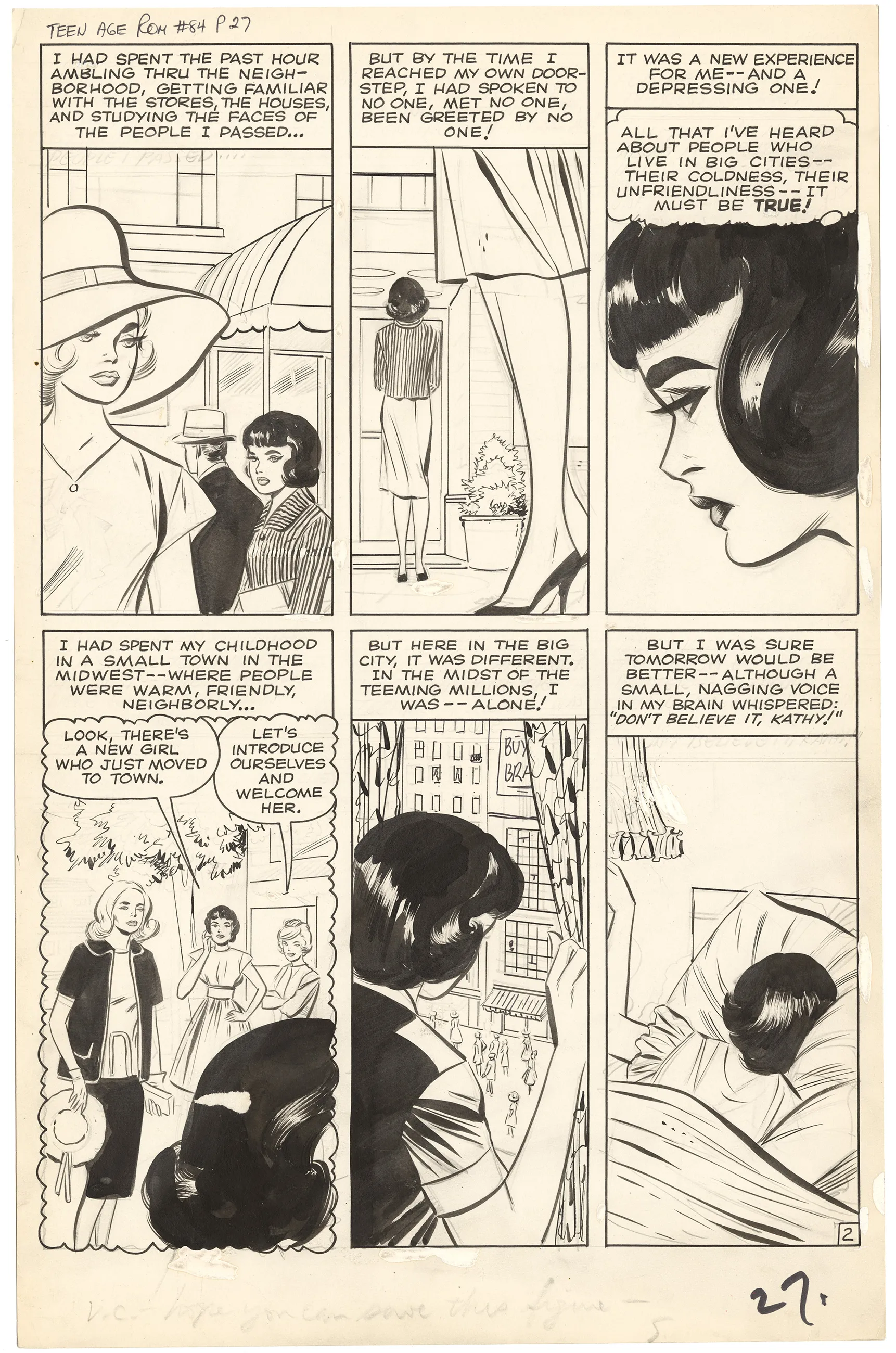 Teen-Age Romance #84 p2 (Large Art)