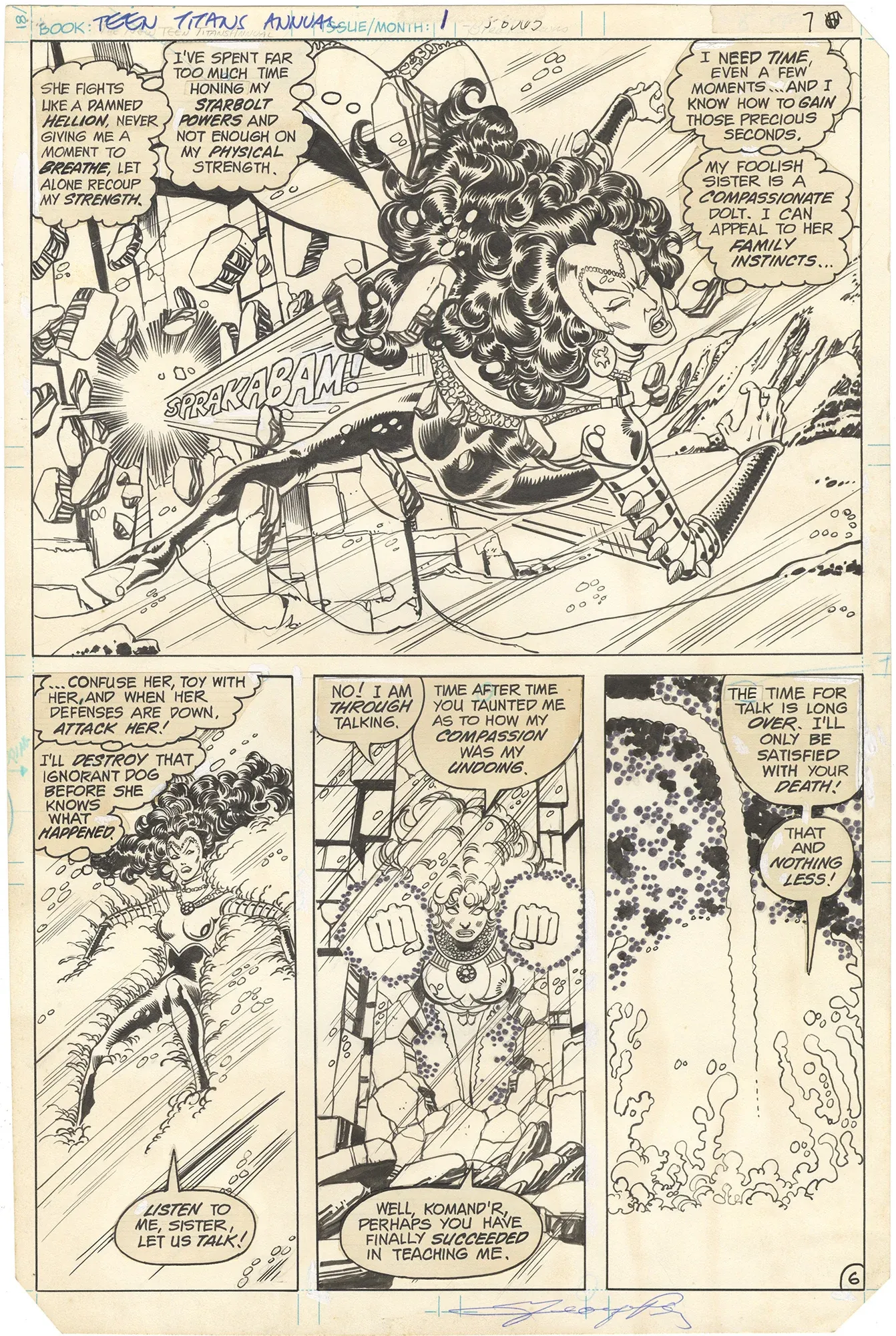 Teen Titans Annual #1 p6 (Signed)