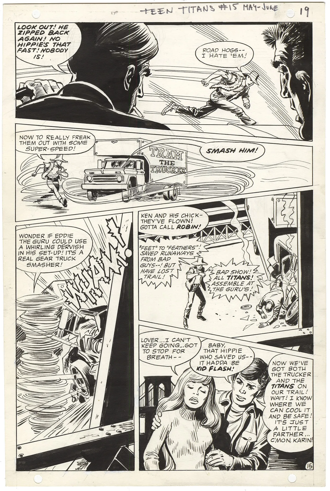 Teen Titans #15 P15 Comic Art