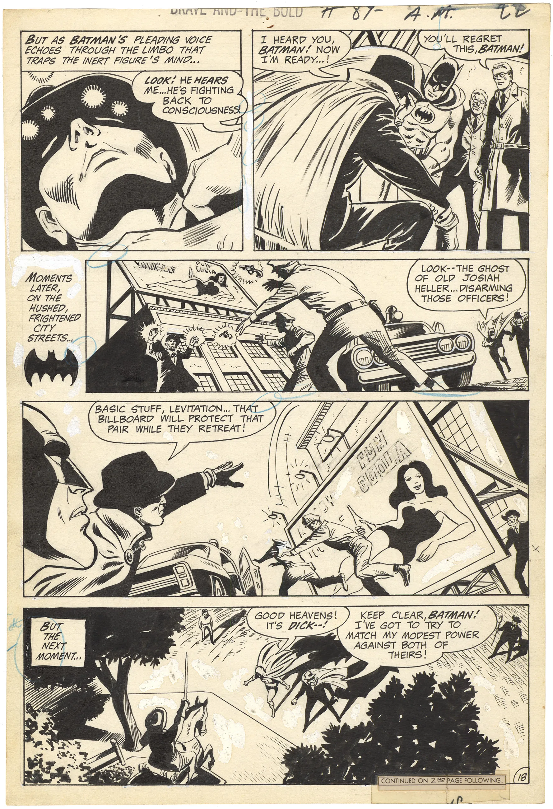 Brave And The Bold #89 P18 Comic Art