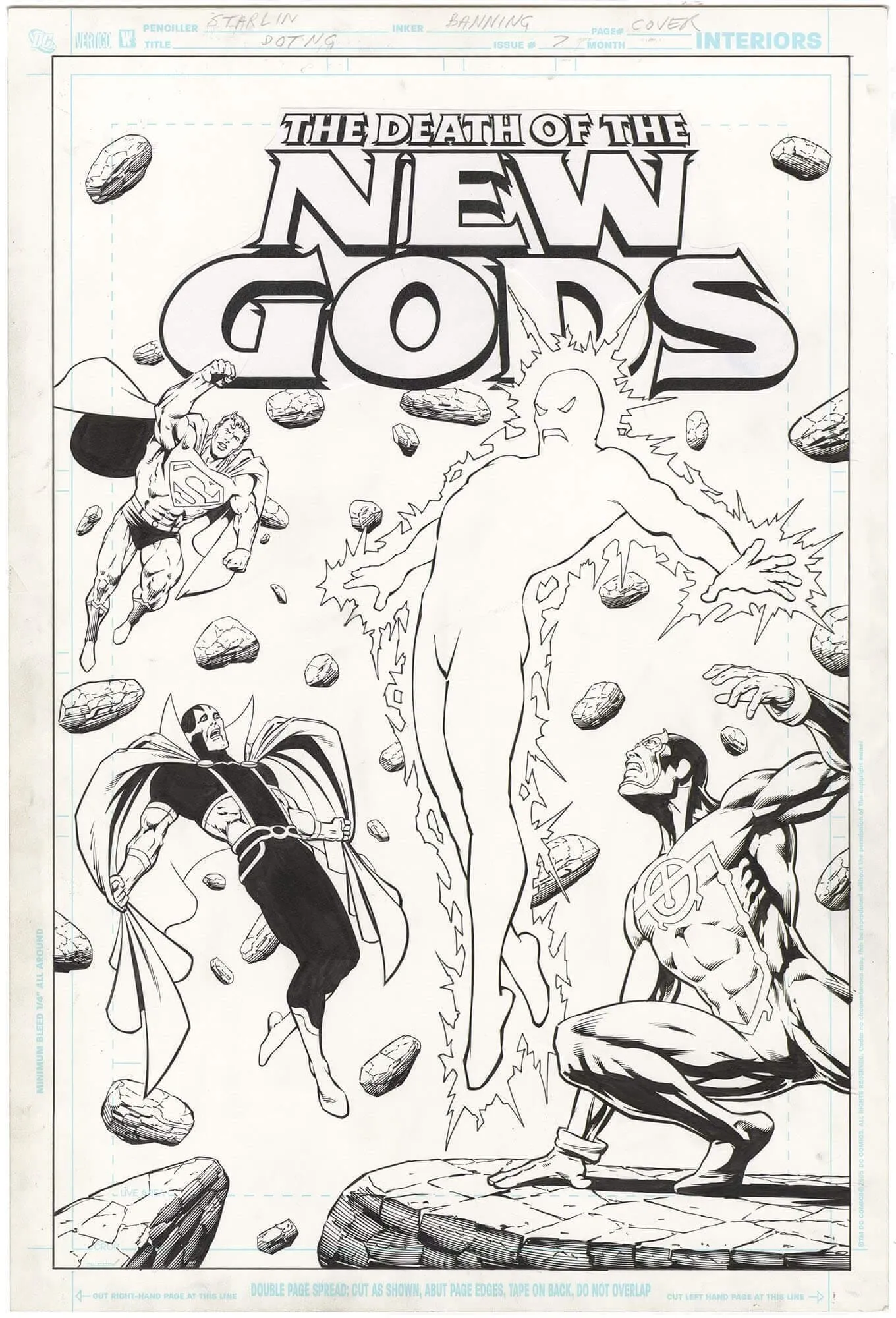 Death Of The New Gods #7 Cover Comic Art