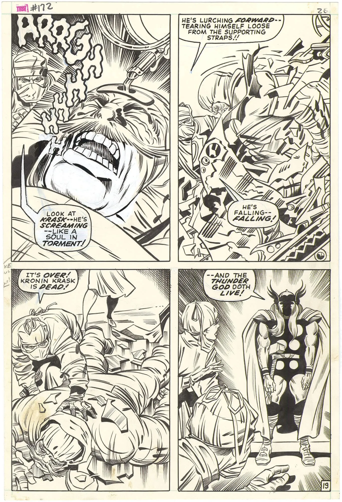 Thor #172 P19 (Kirby) Comic Art