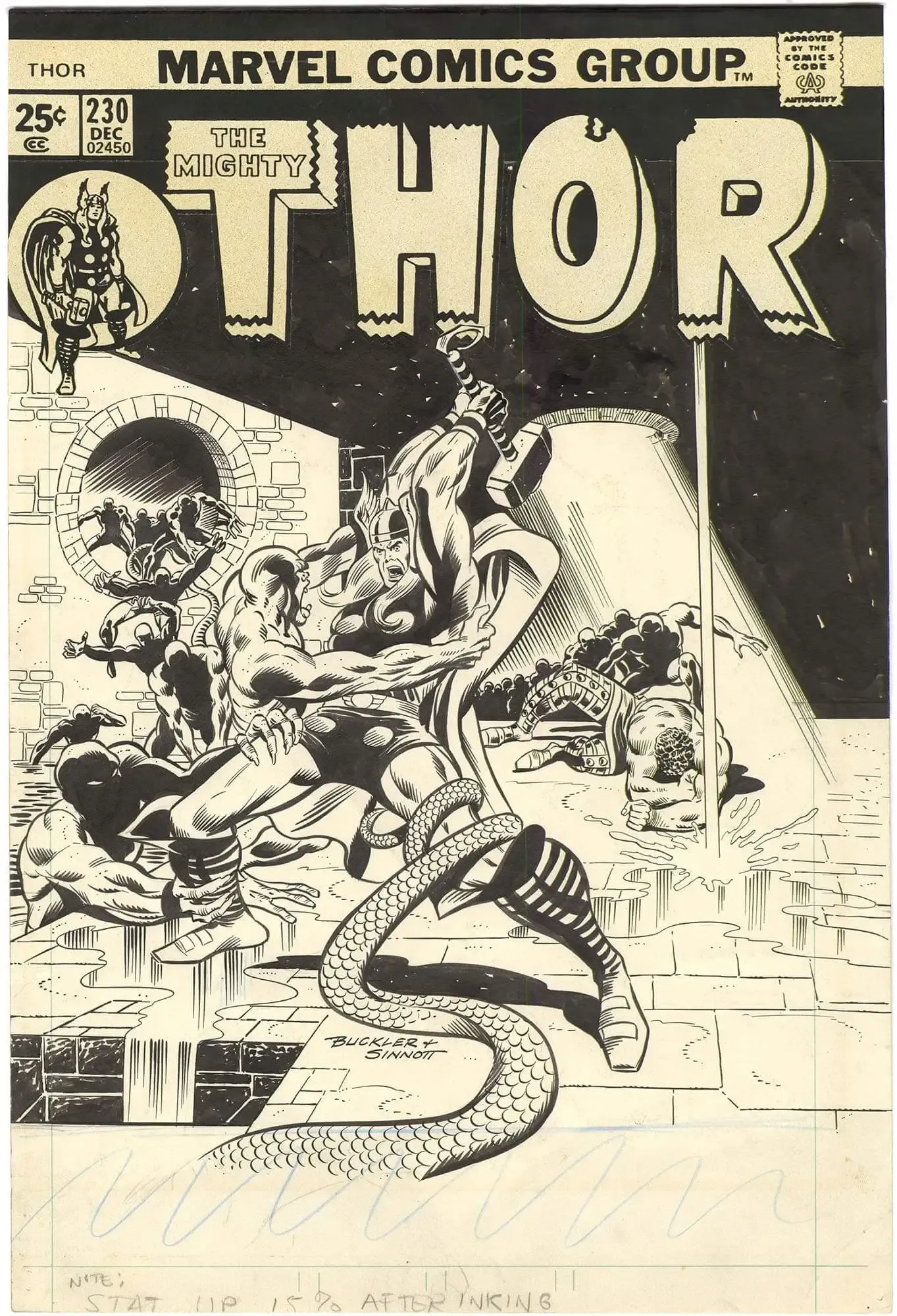 Thor #230 Cover (Signed)