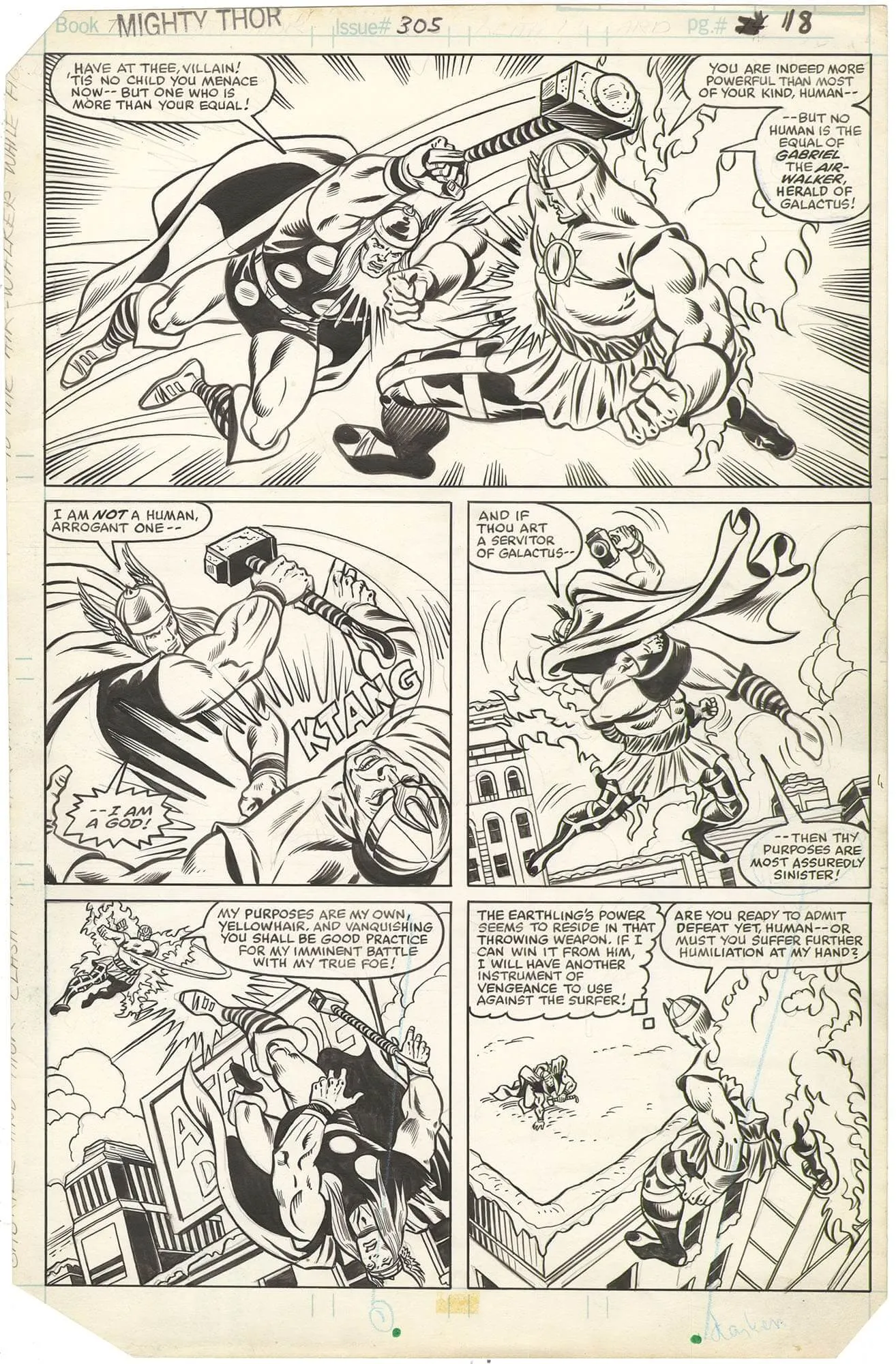 Thor #305 P18 Comic Art