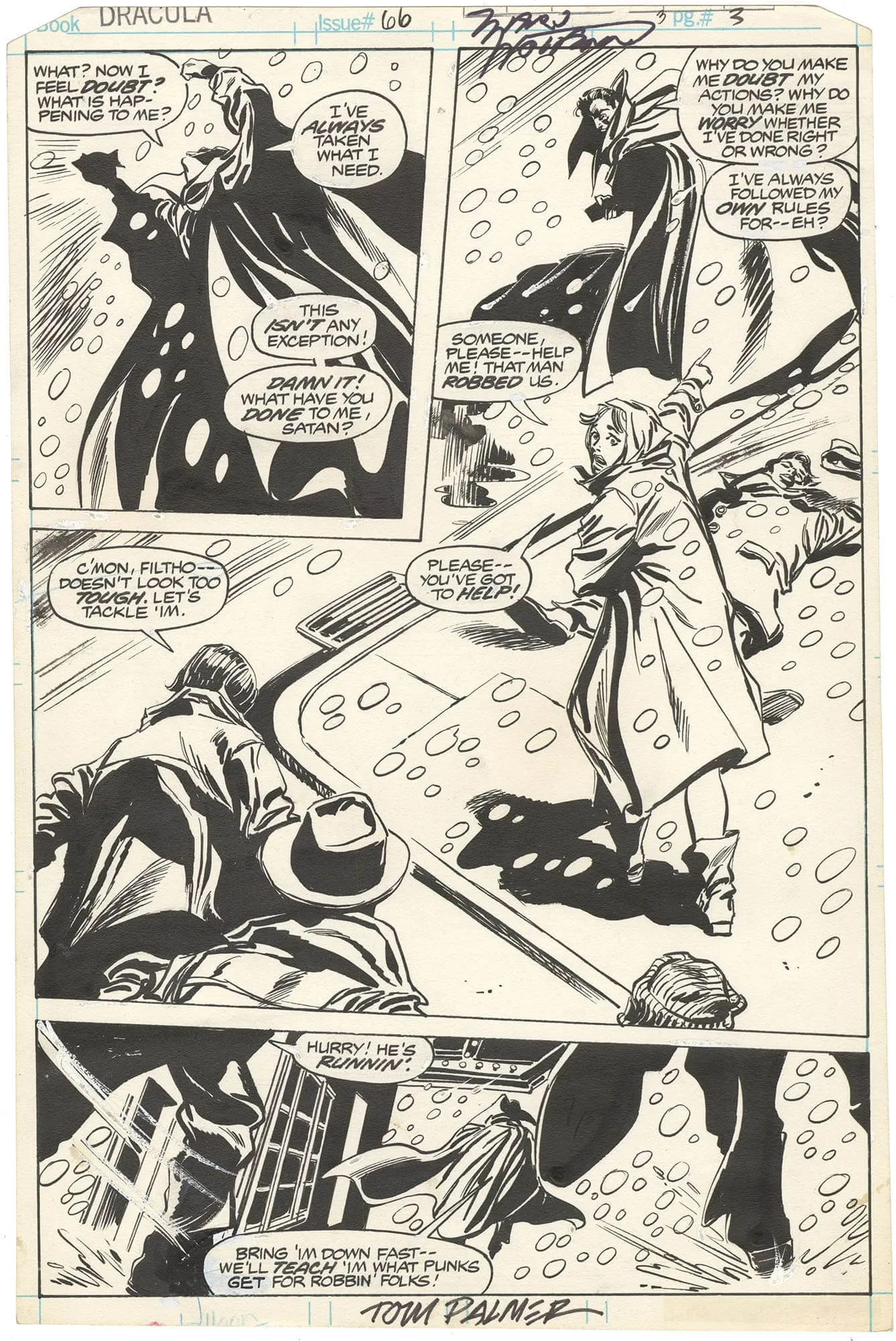 Tomb of Dracula #66 p3 (Signed)
