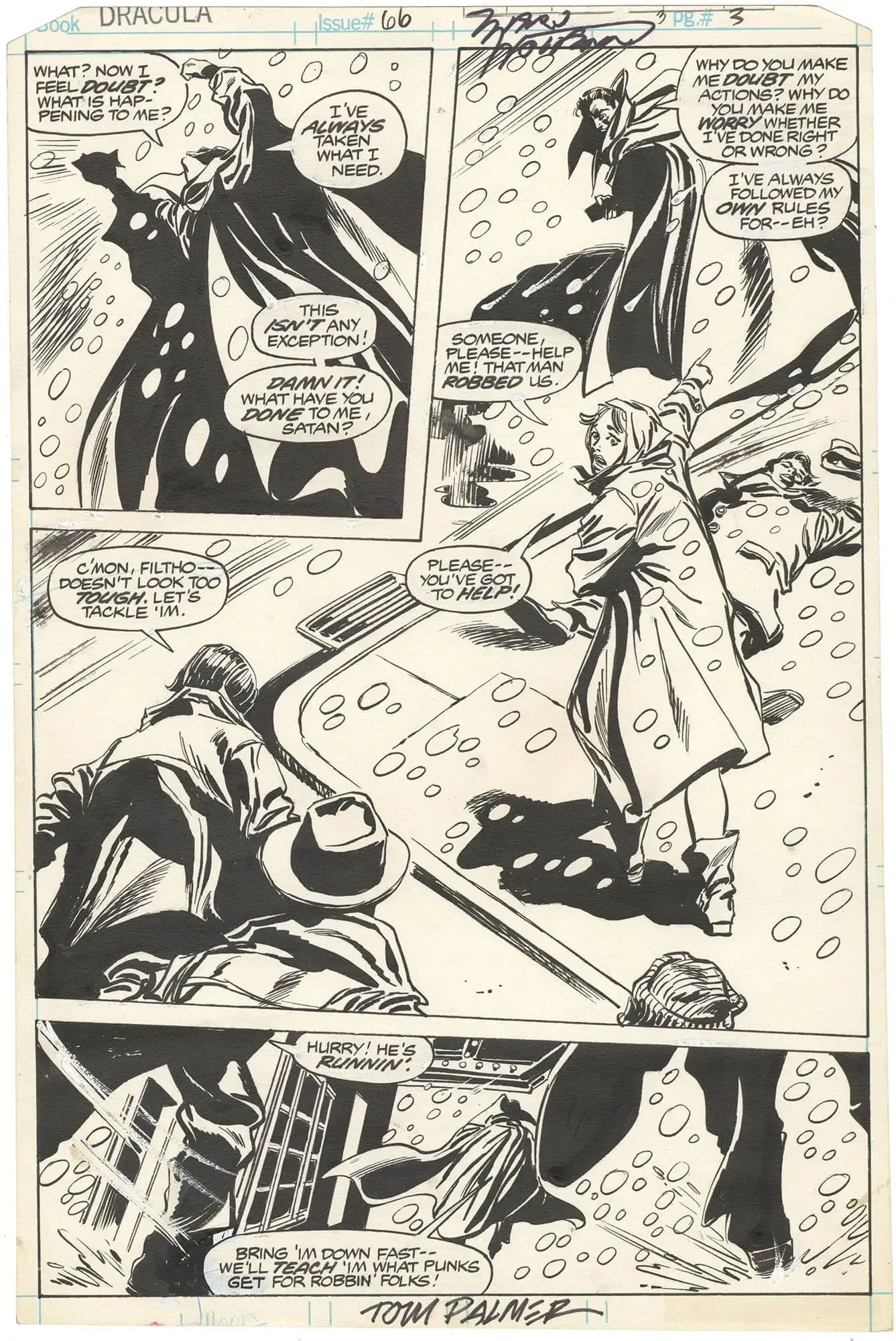 Tomb of Dracula #66 p3 (Signed)