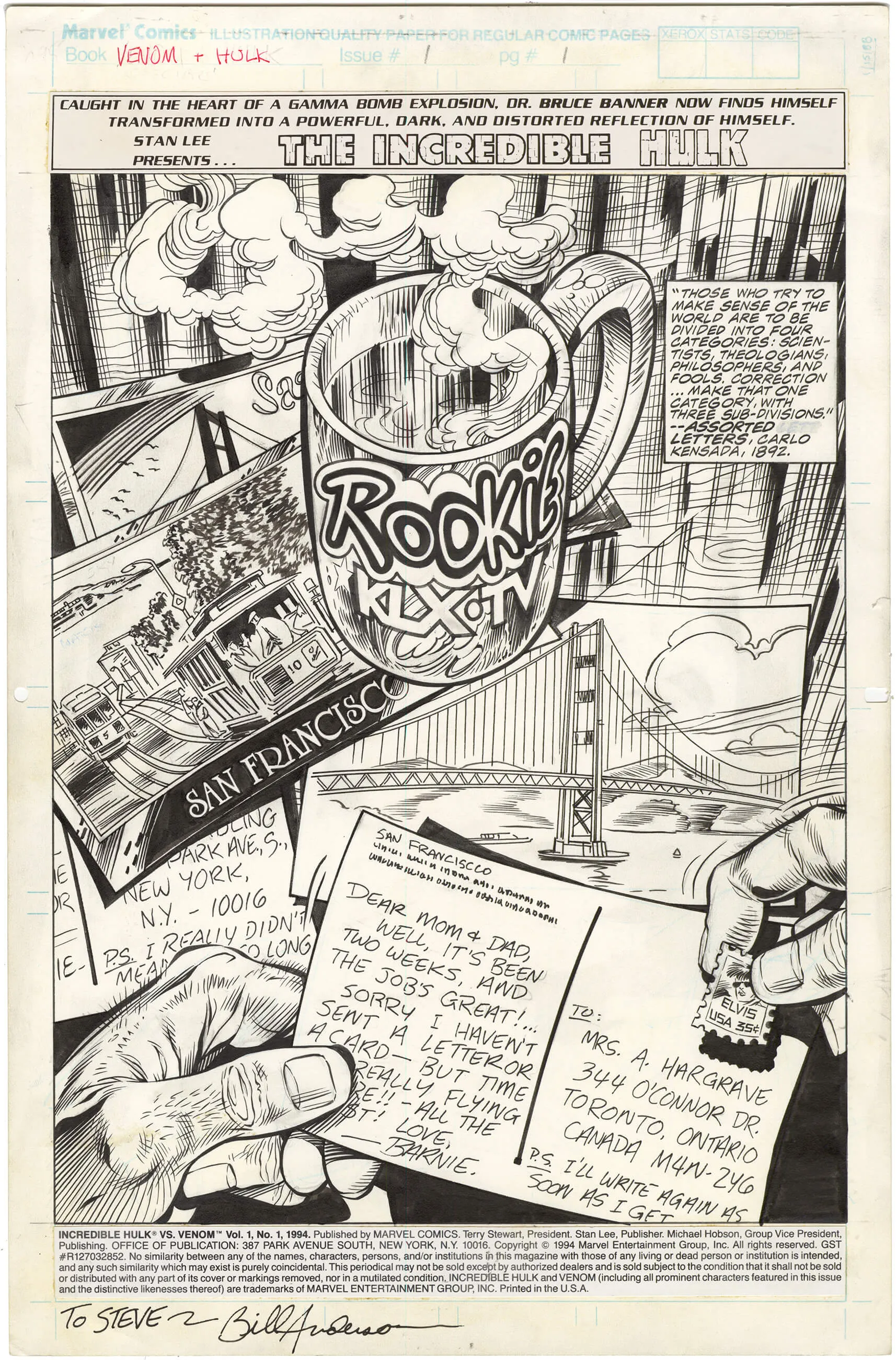 Incredible Hulk vs. Venom #1 p1 (Splash)