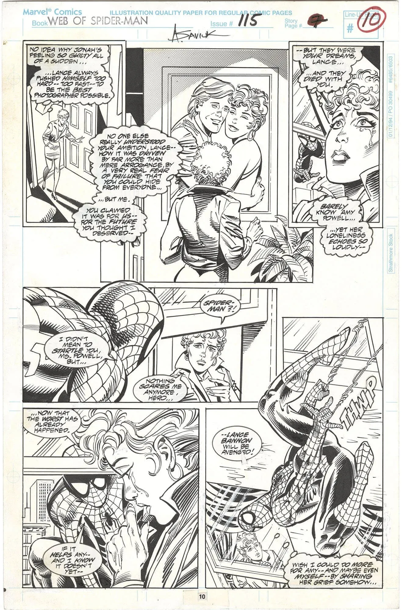 Web of Spider-Man #115 p10 (Signed)