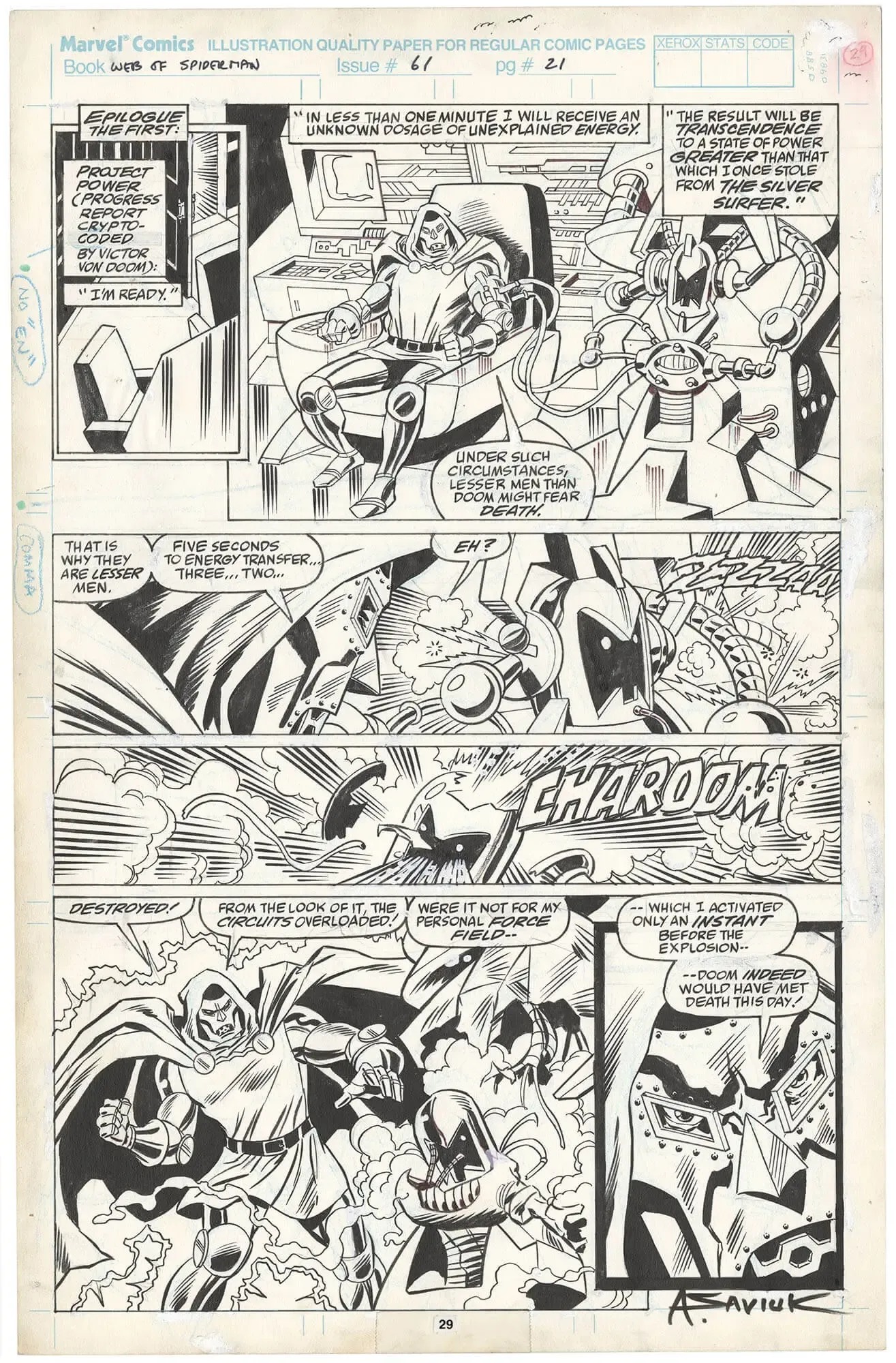 Web of Spider-Man #61 p29 (Dr. Doom)
