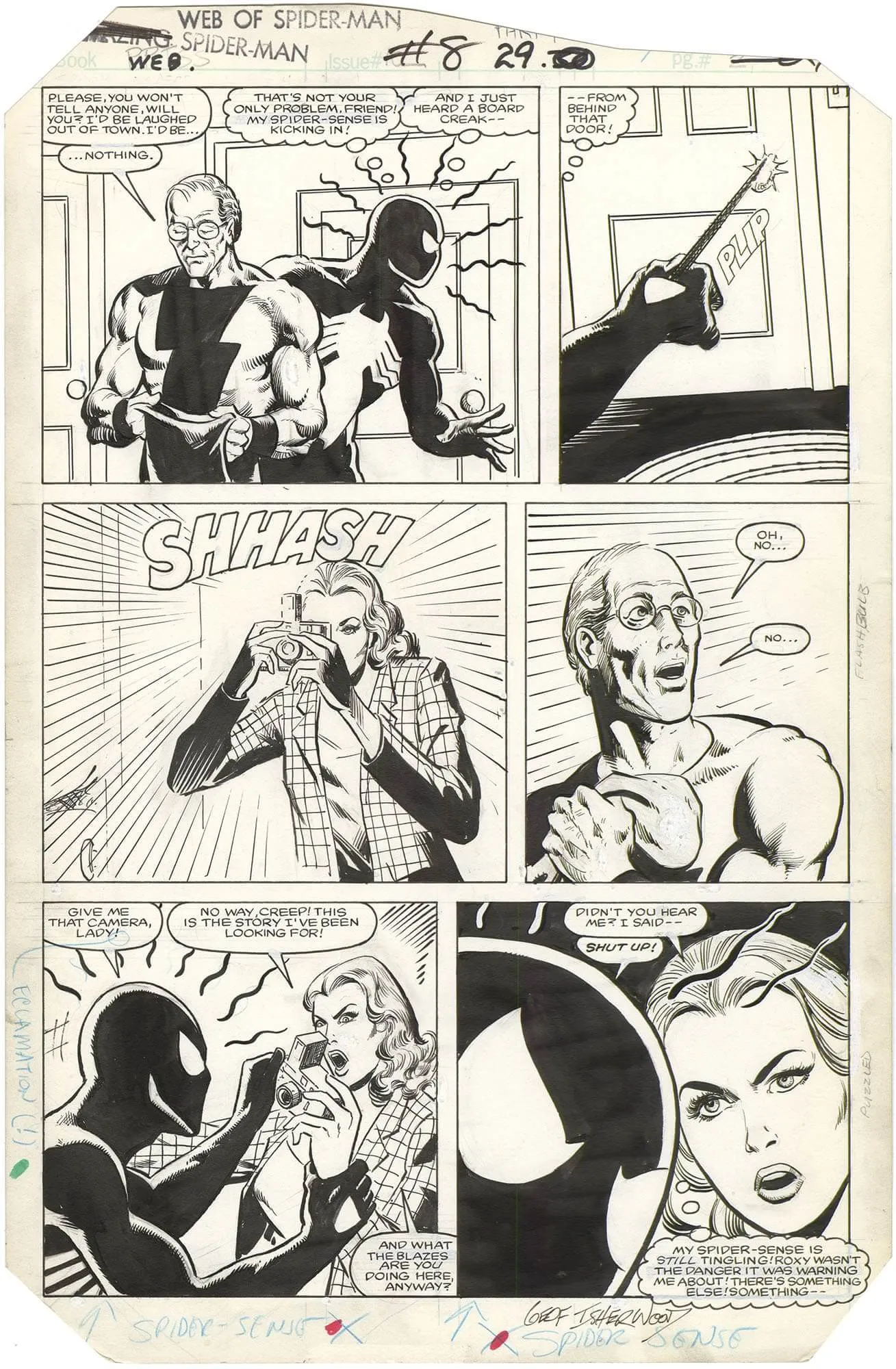Web Of Spider-Man #8 P29 (Early Black Costume) Comic Art