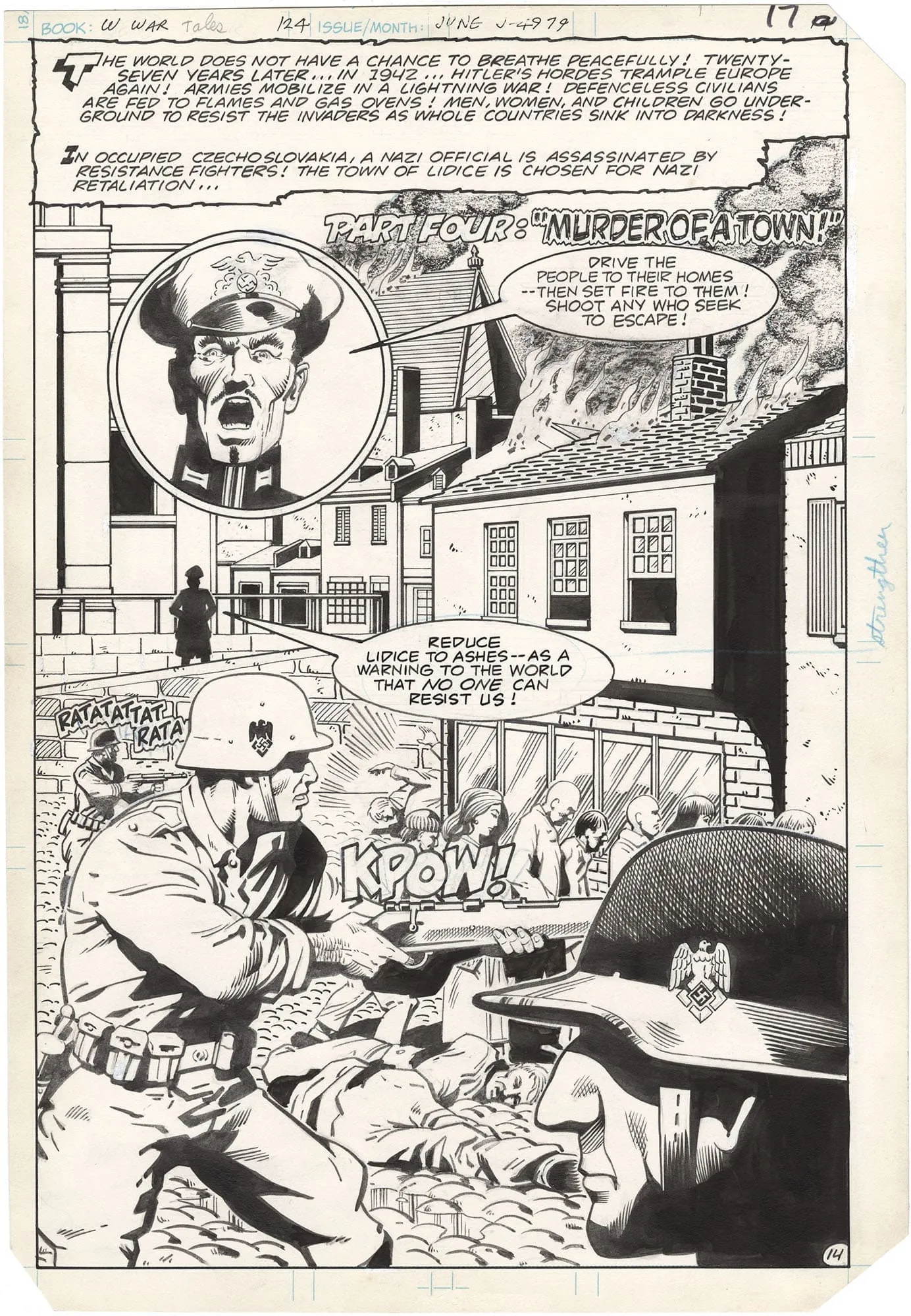 Weird War Tales #124 p14 (Powerful!)