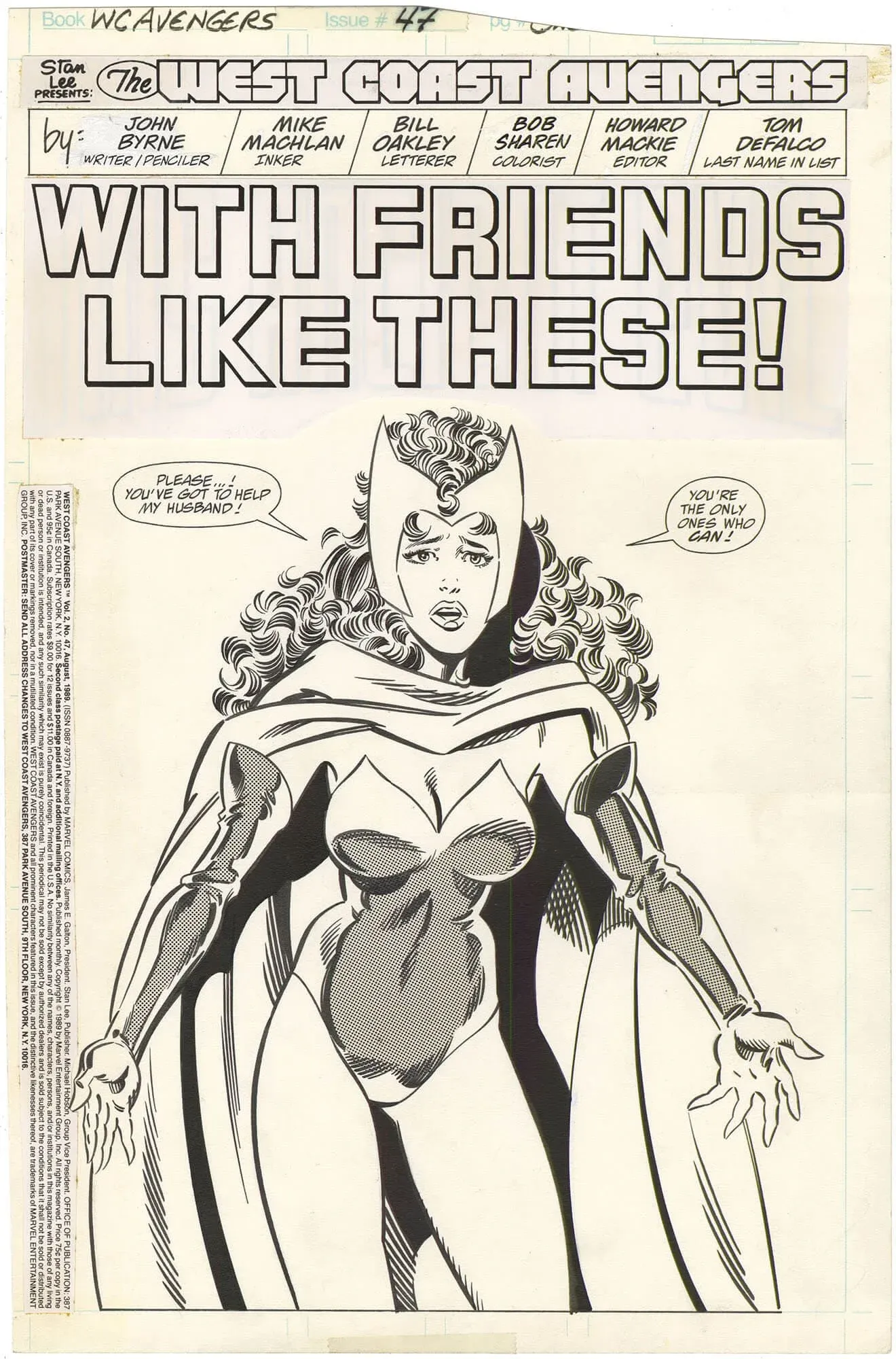 West Coast Avengers #47 p1 (John Byrne) (Splash)