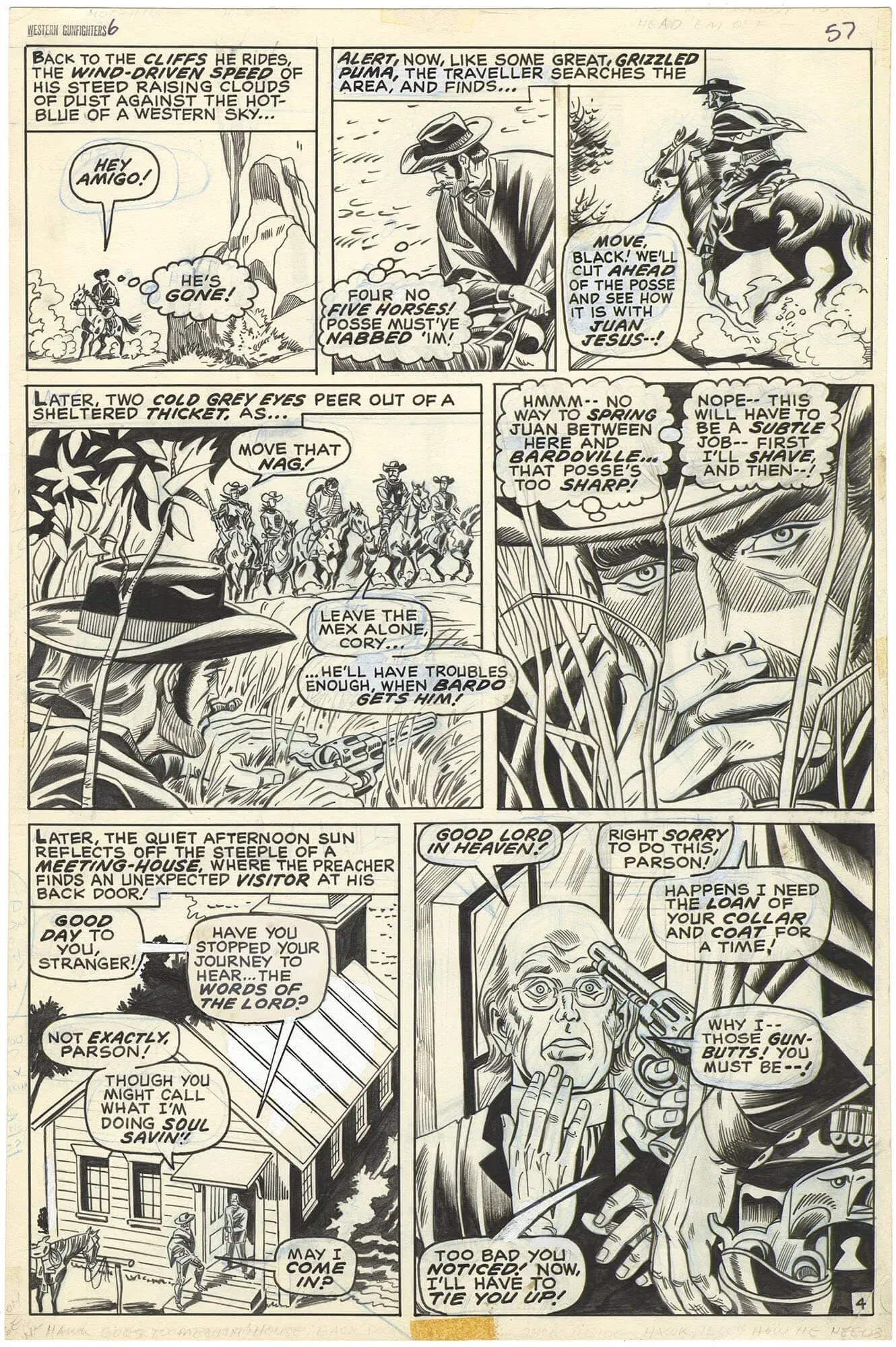 Western Gunfighters #6 p4 (Everett Art!)