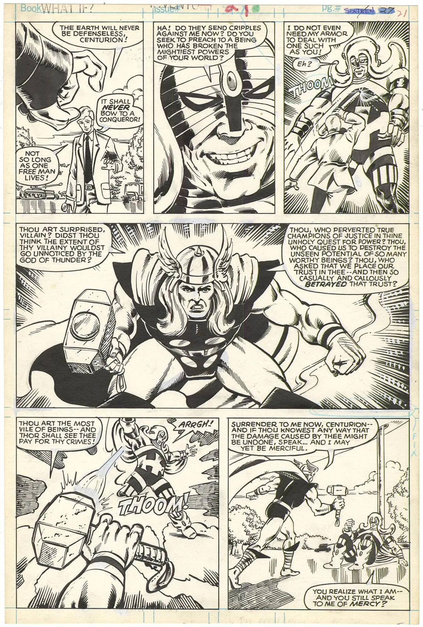 What If? #29 P21 (Pre-Secret Wars) Comic Art