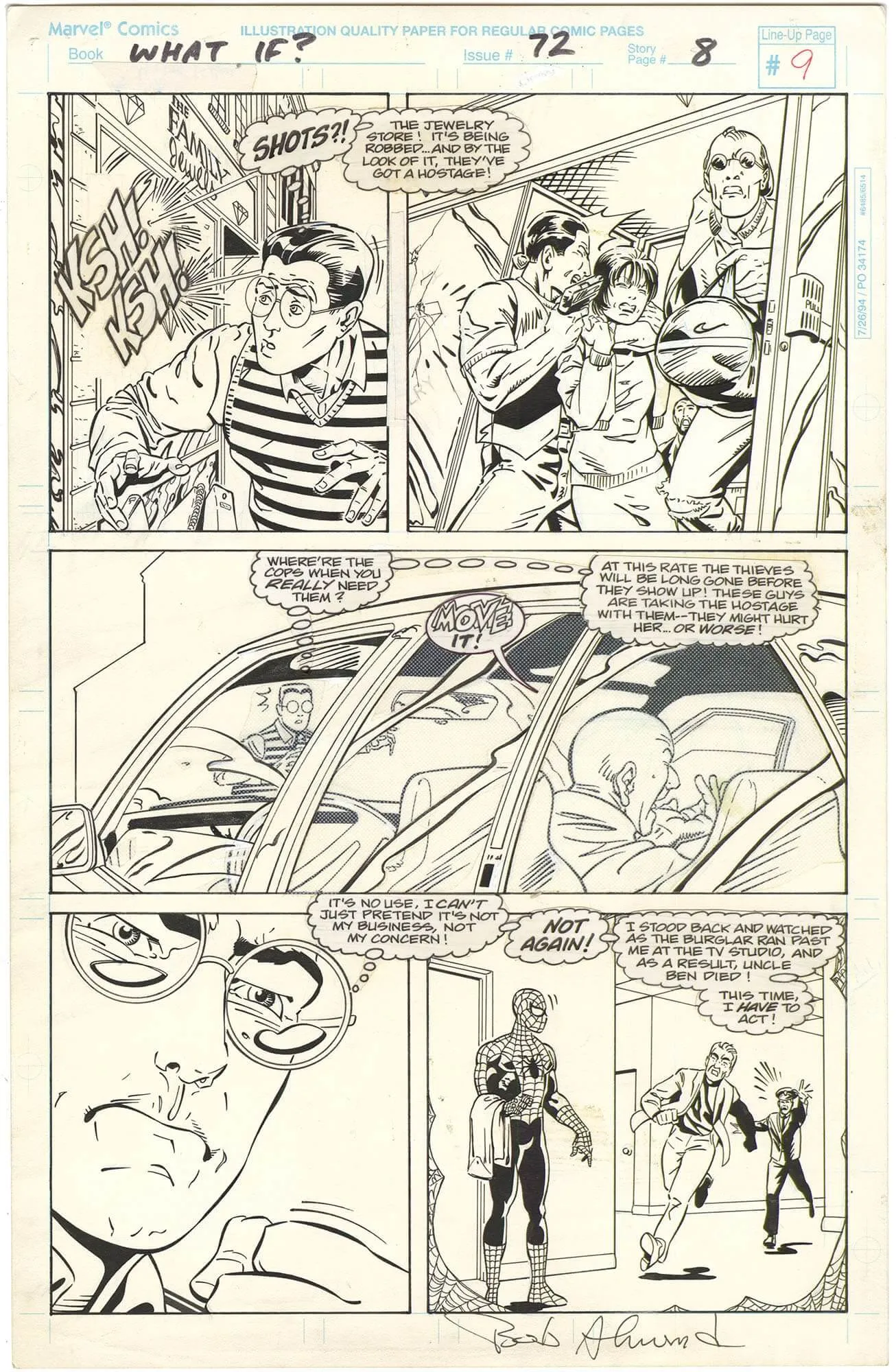 What If? #72 P8 (Signed) Comic Art