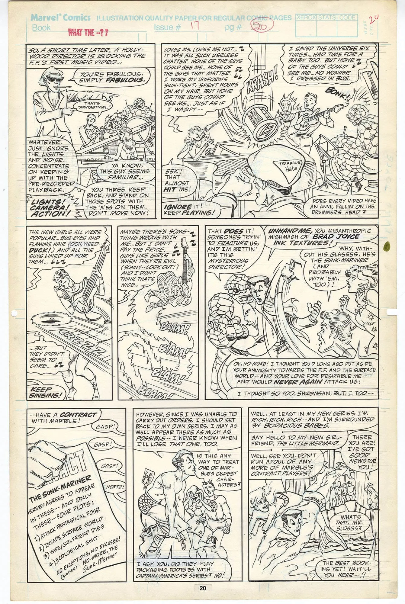 What The--?! #17 P20 Comic Art