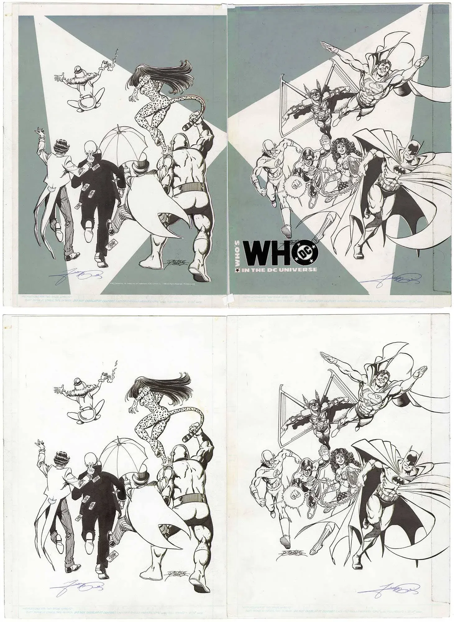 Who’s Who in the DC Universe Binder #1 (George Perez) (Wrap-Around Cover)