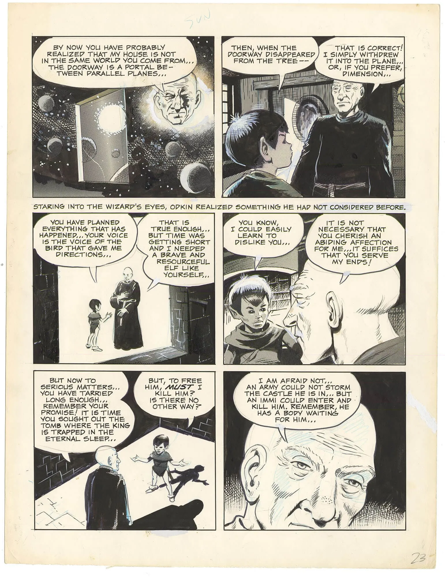 Wizard King #1 p23 (Large Art)