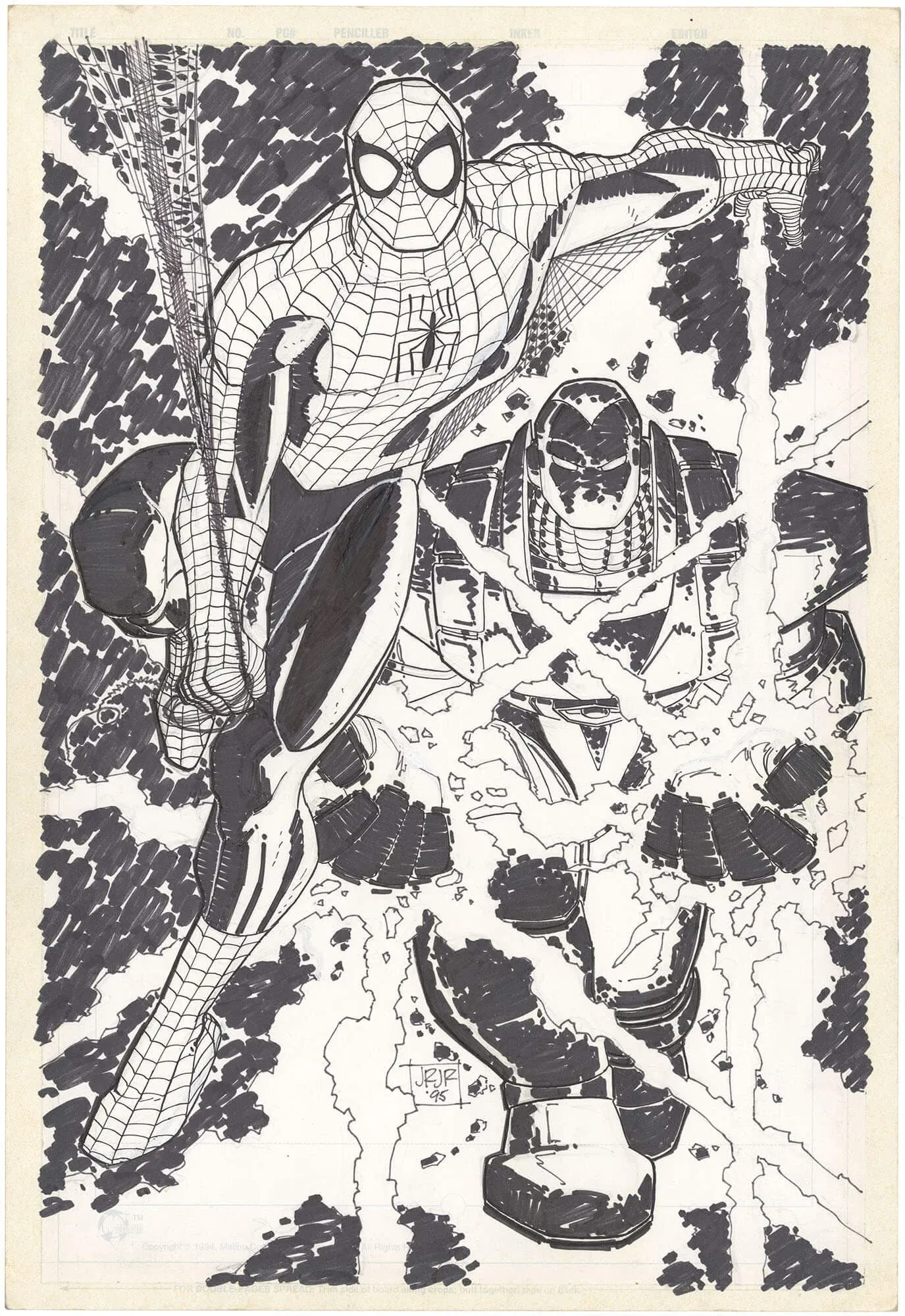 Wizard Magazine: Romita Jr. Spider-Man Pin-Up