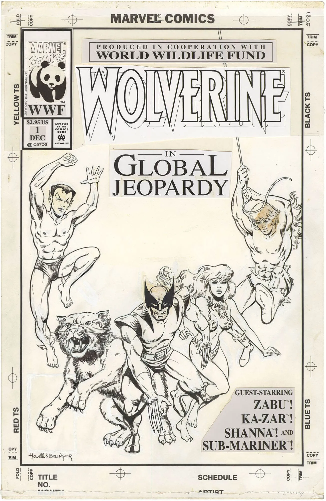 Wolverine Global Jeopardy #1 Cover Comic Art