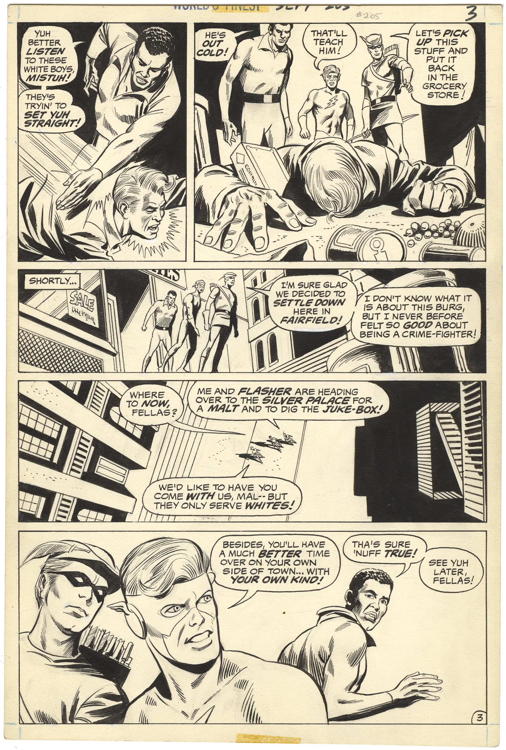 World’s Finest Comics #205 p3 (Historic-Racist Page)